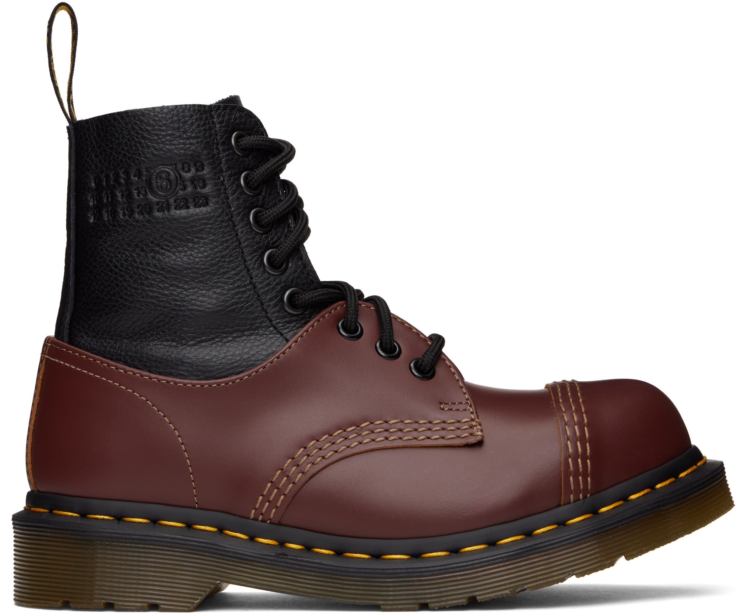Dr. Martens × MM6 MM6 MARGIELA / DOC MARTINS STEEL TOE BOOT Size US 8 / EU 41 - 4 Thumbnail