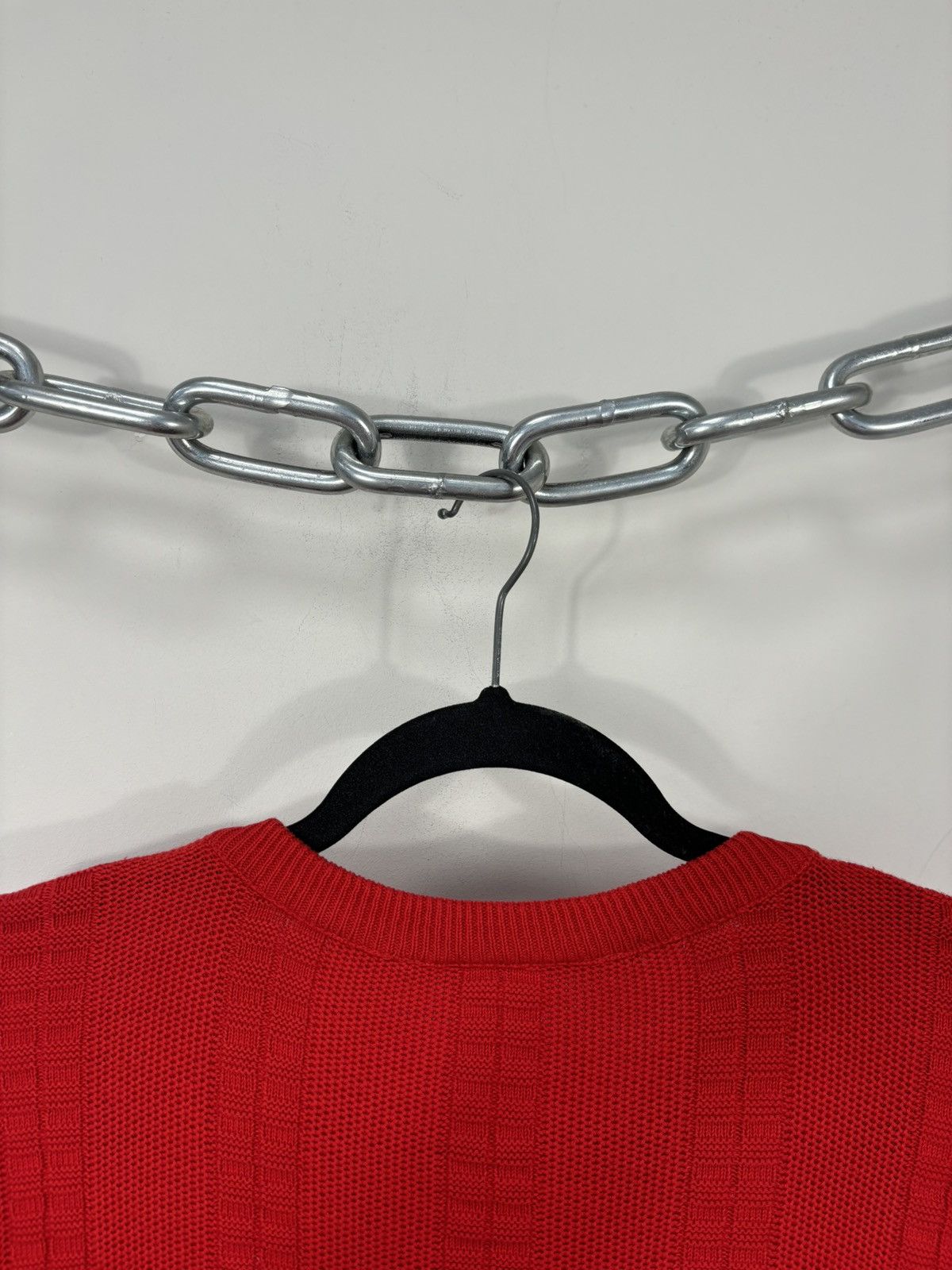 Lacoste Vintage Chemise Lacoste Men’s Red Cotton Knit Sweater Size US XL / EU 56 / 4 - 12 Thumbnail