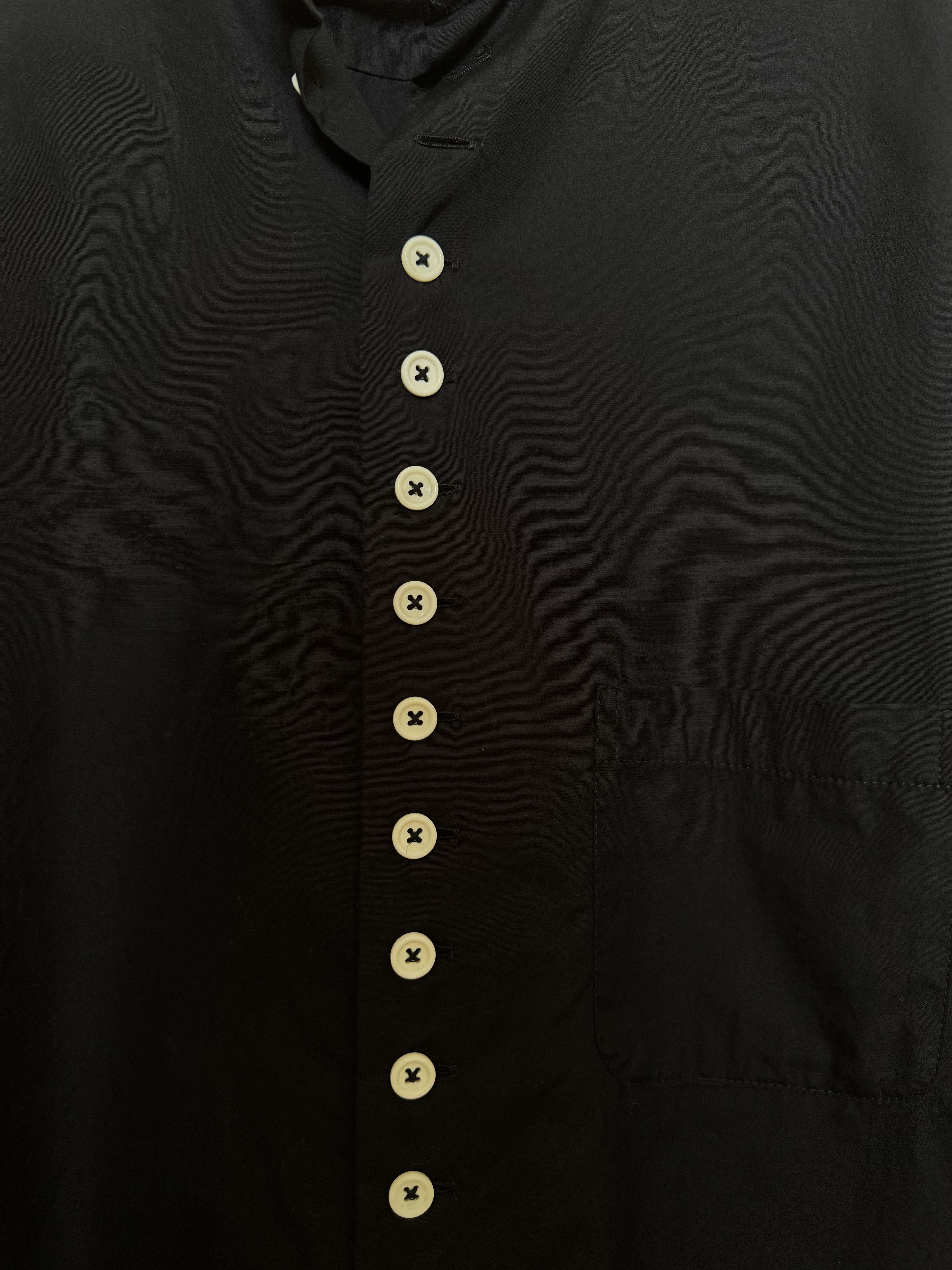 Yohji Yamamoto Black button down shirt Size US L / EU 52-54 / 3 - 2 Thumbnail
