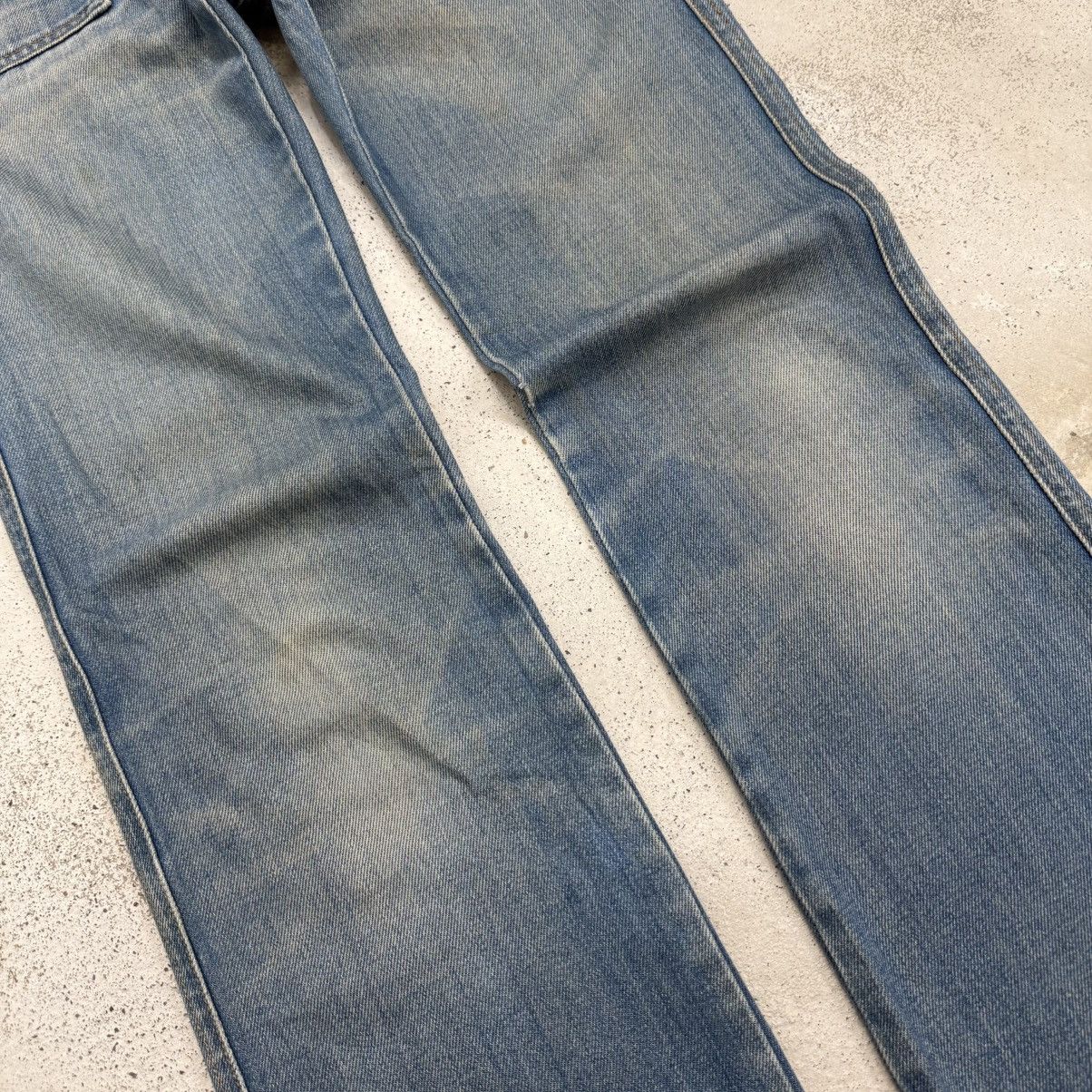 Diesel Diesel Industry Distressed Flare Bell Bottom Denim Pants Size 24" / US 00 / IT 34 - 6 Thumbnail