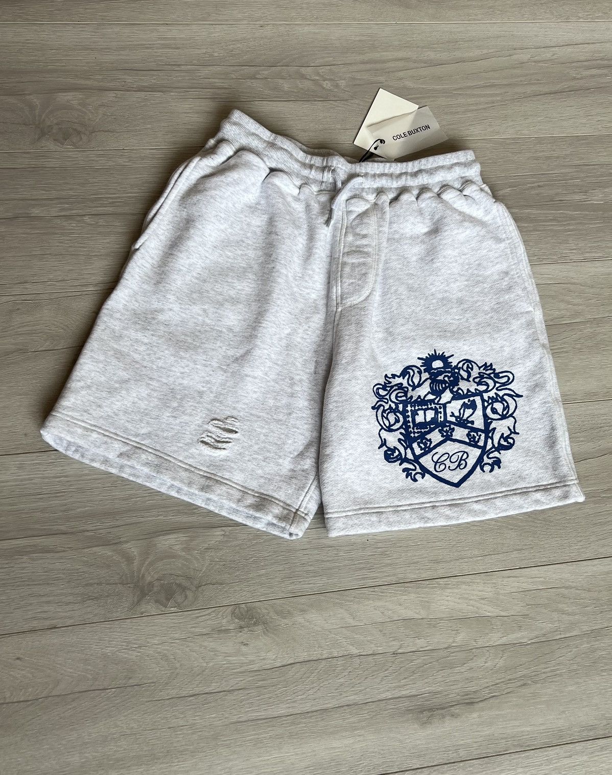 Cole Buxton Cole Buxton Grey Knit Sweat Short | Grailed