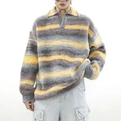 Aran Isles Knitwear × Japanese Brand Men's Vintage V Neck Knitted Pullovers Size US M / EU 48-50 / 2 - 1 Thumbnail