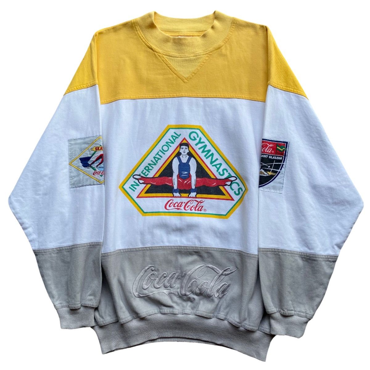 Coca Cola Rare 80s✨ COCA COLA International Gymnastics Sweatshirts Size US XL / EU 56 / 4 - 1 Thumbnail