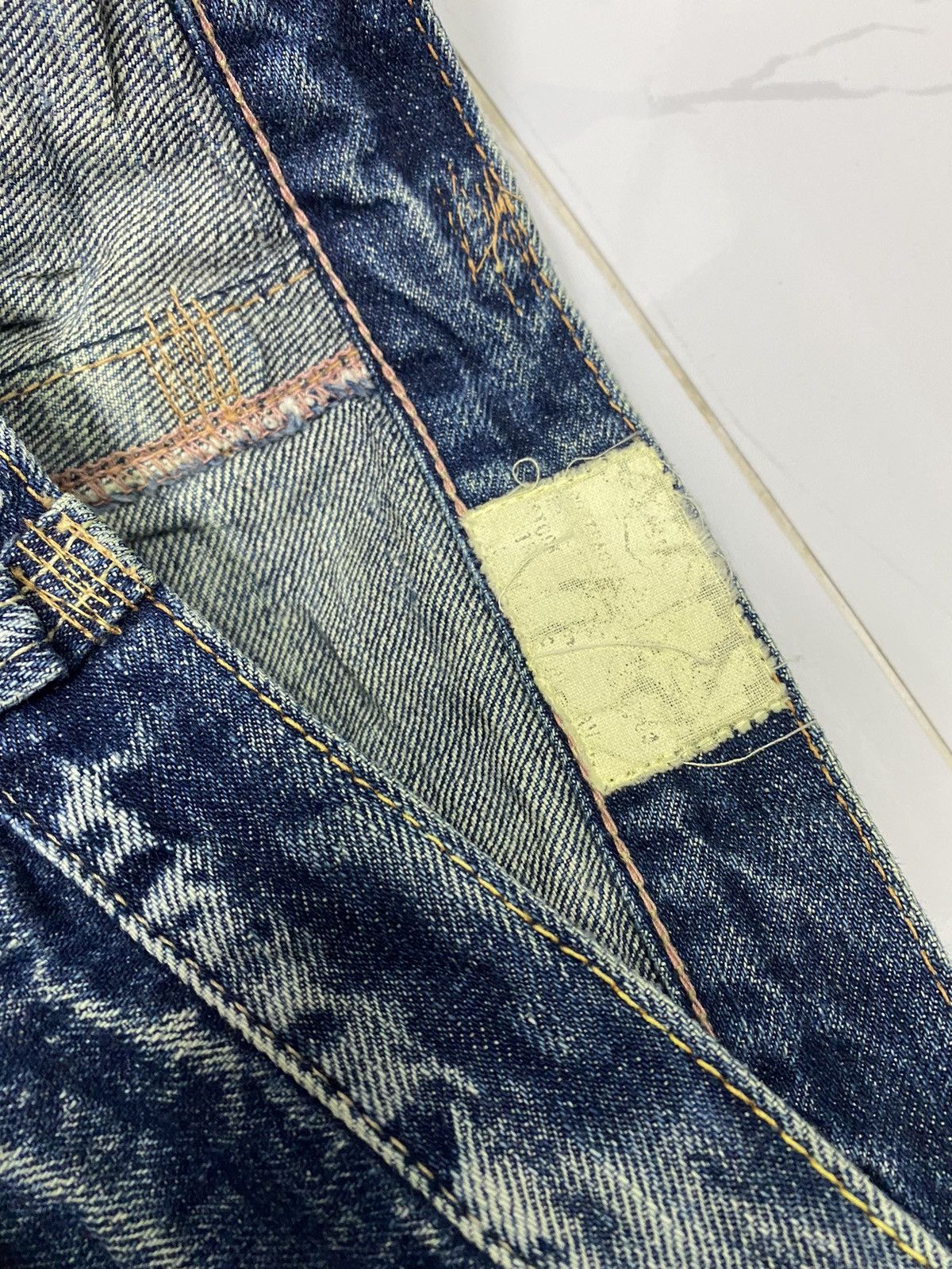 Beauty Beast × If Six Was Nine × PPFM DOUBLE WAIST JAPAN ANTGAUGE DISTRESS DENIM JEANS PPFM STYLE Size US 31 - 9 Thumbnail