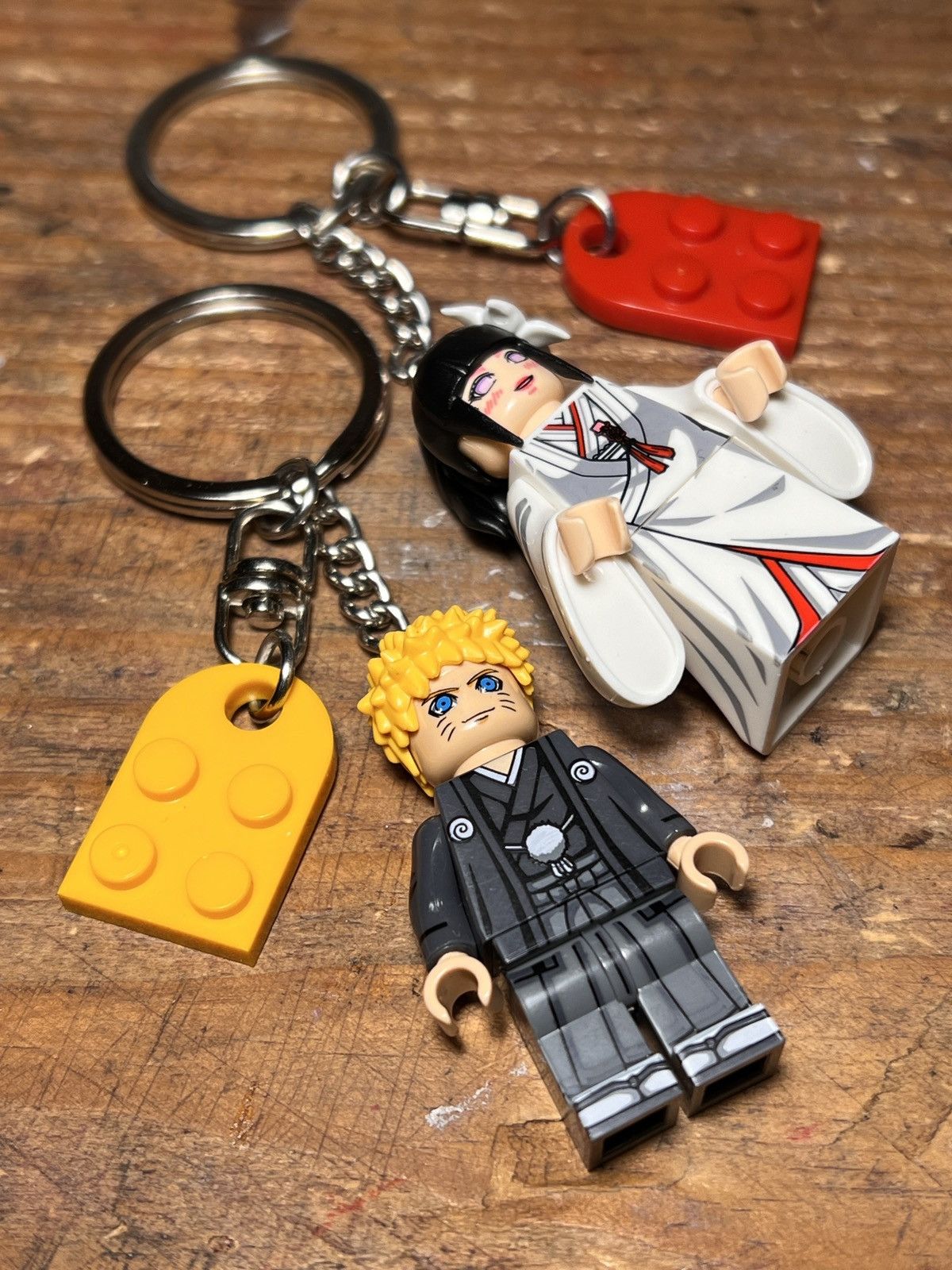 Anime naruto hinata marriage minifigure anime matching keychain Size ONE SIZE - 3 Thumbnail