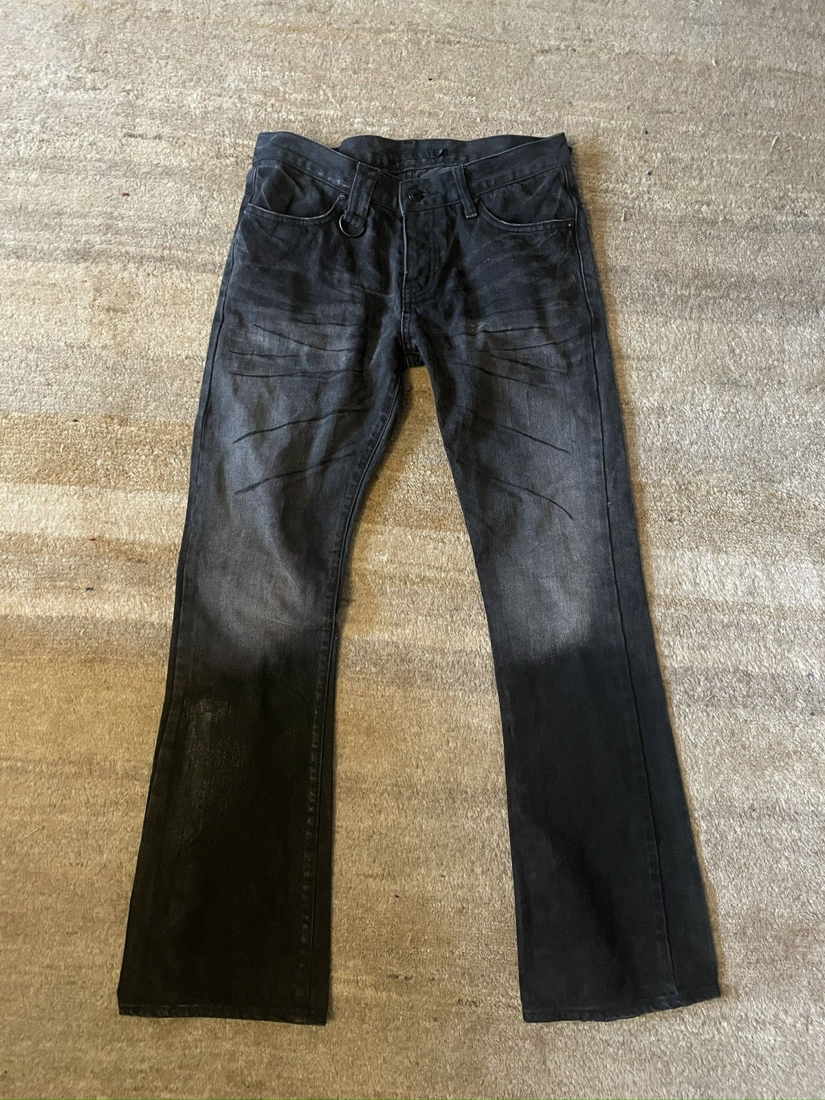 image of Gostar De Fuga Flared Jeans in Black, Men's (Size 30)