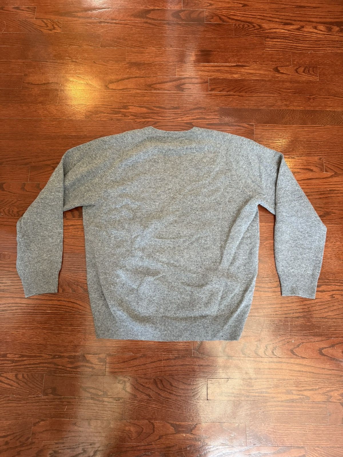 Alan Paine Alan Paine Men's Gray 100% Lambs Wool Sweater Size US L / EU 52-54 / 3 - 2 Thumbnail