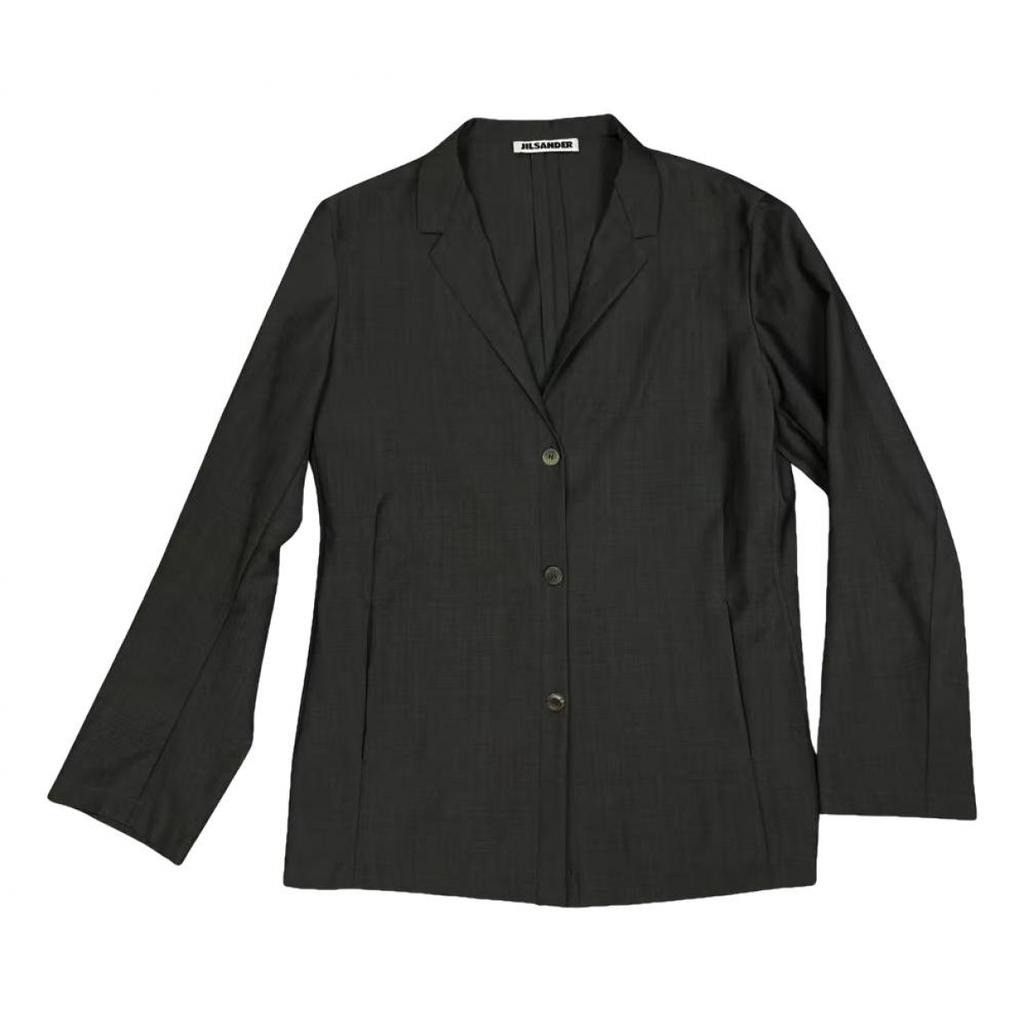 image of Jil Sander Suit Jacket in Grey, Women's (Size Medium)
