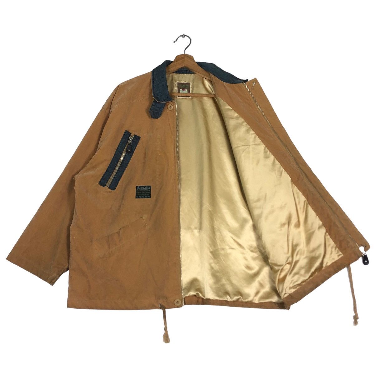 Japanese Brand Vintage Chore Jacket Hybrid Canvas Cargo Pocket IsseyMiyake Size US L / EU 52-54 / 3 - 9 Thumbnail