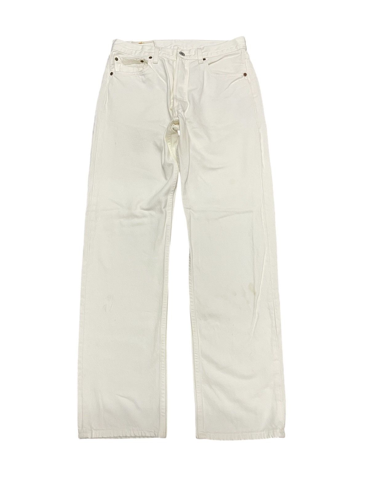Levi's 90s LEVIS 302 WHITE DENIM JEANS RARE Size US 29 - 2 Thumbnail