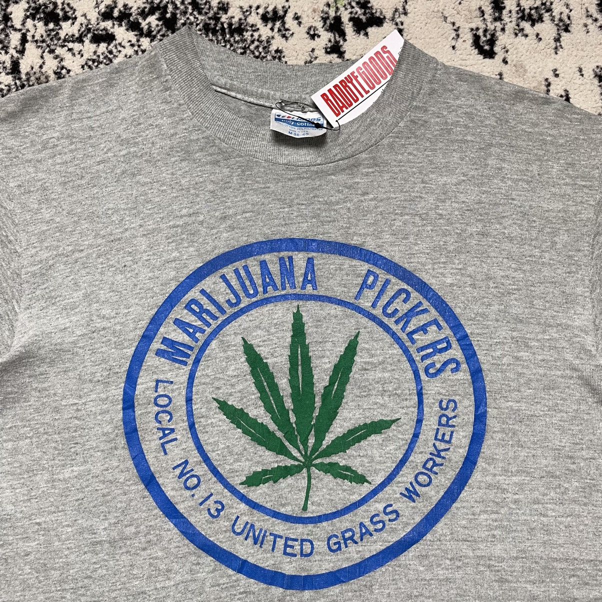 Vintage 💥RARE FIND💥 Vintage 80s Marijuana Pickers Size US M / EU 48-50 / 2 - 2 Thumbnail