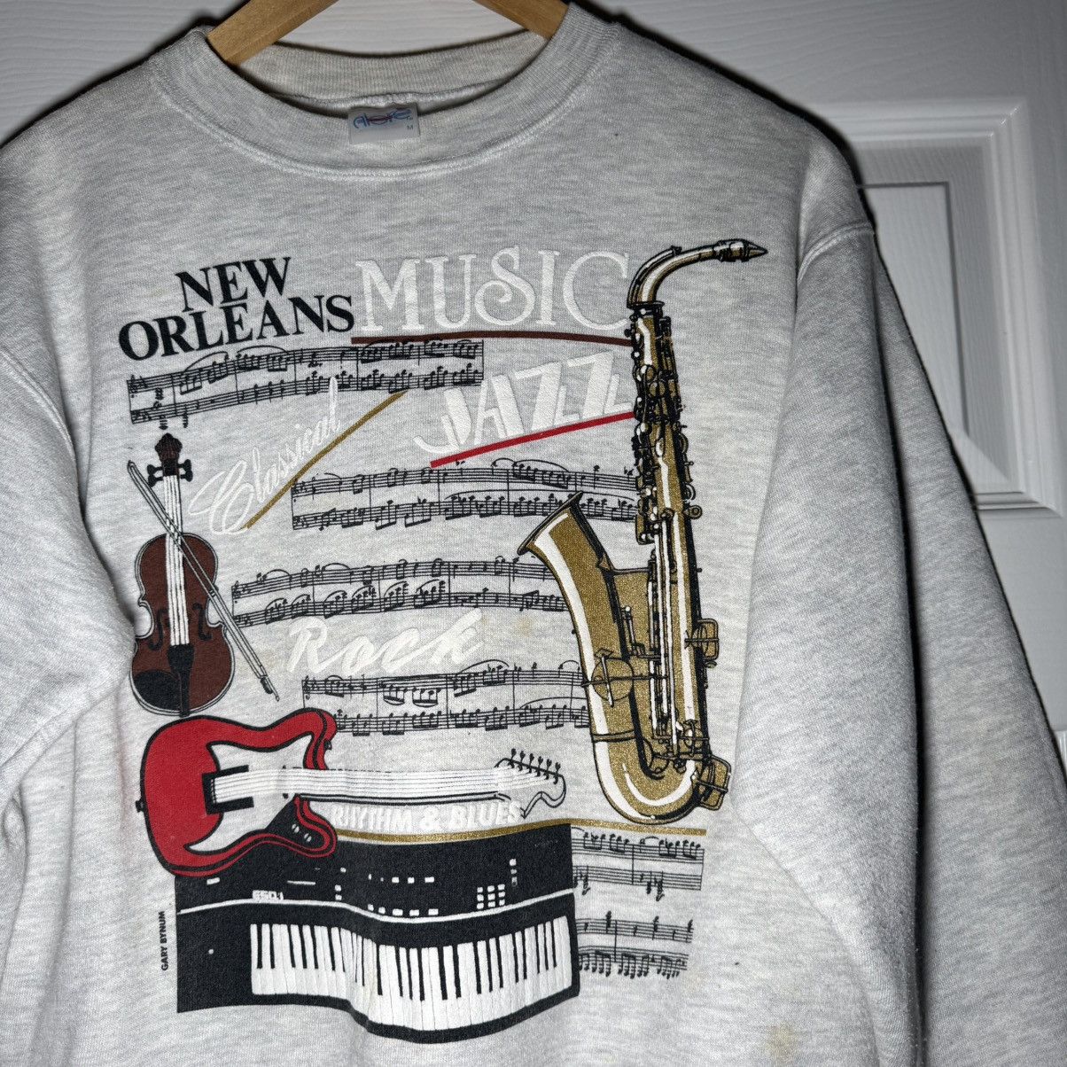 Vintage Vintage New Orleans Music Sweater Sz Med Size US M / EU 48-50 / 2 - 3 Thumbnail