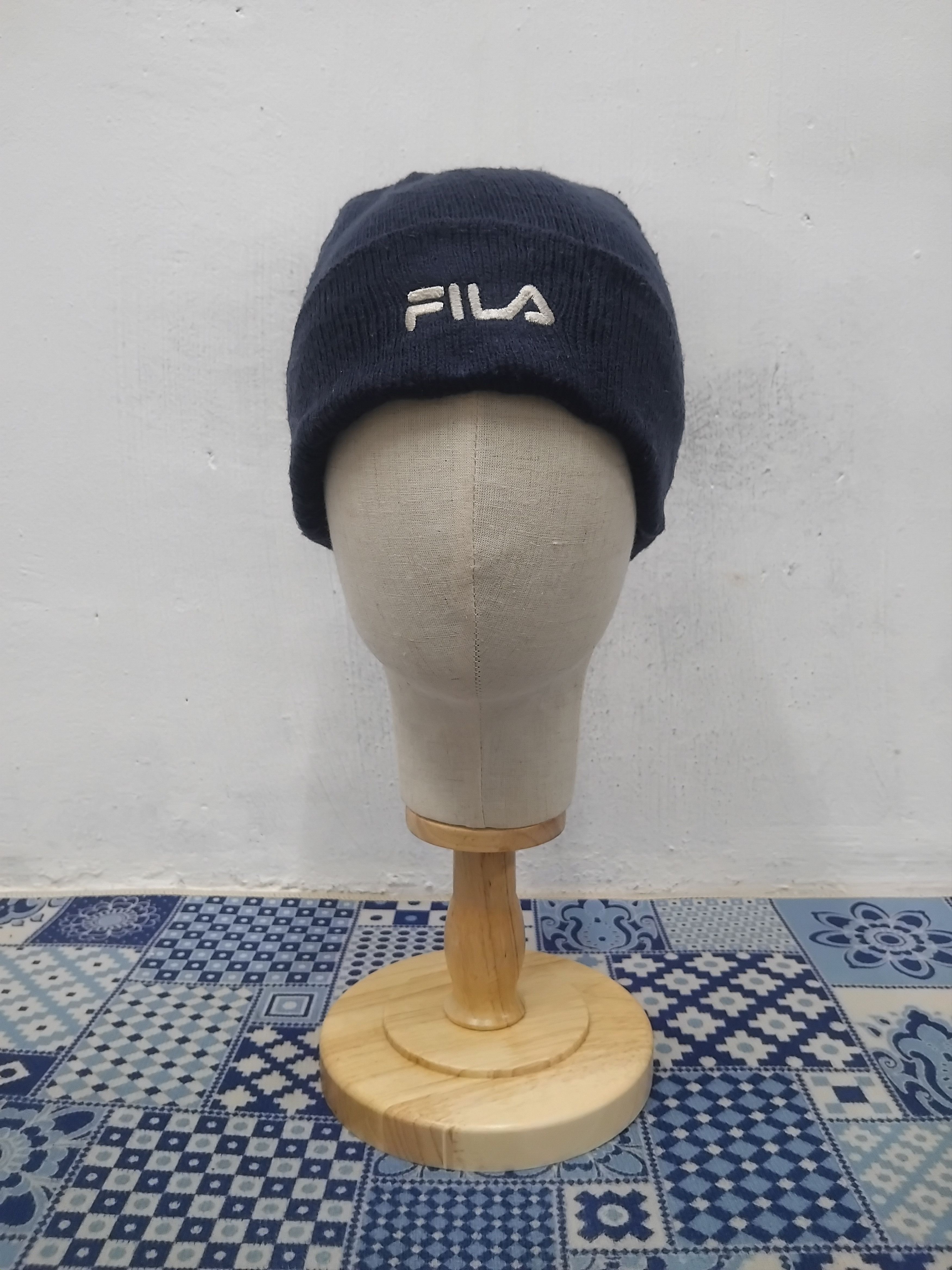Fila 💥Vintage fila blue colour beanie hat Size ONE SIZE - 4 Thumbnail