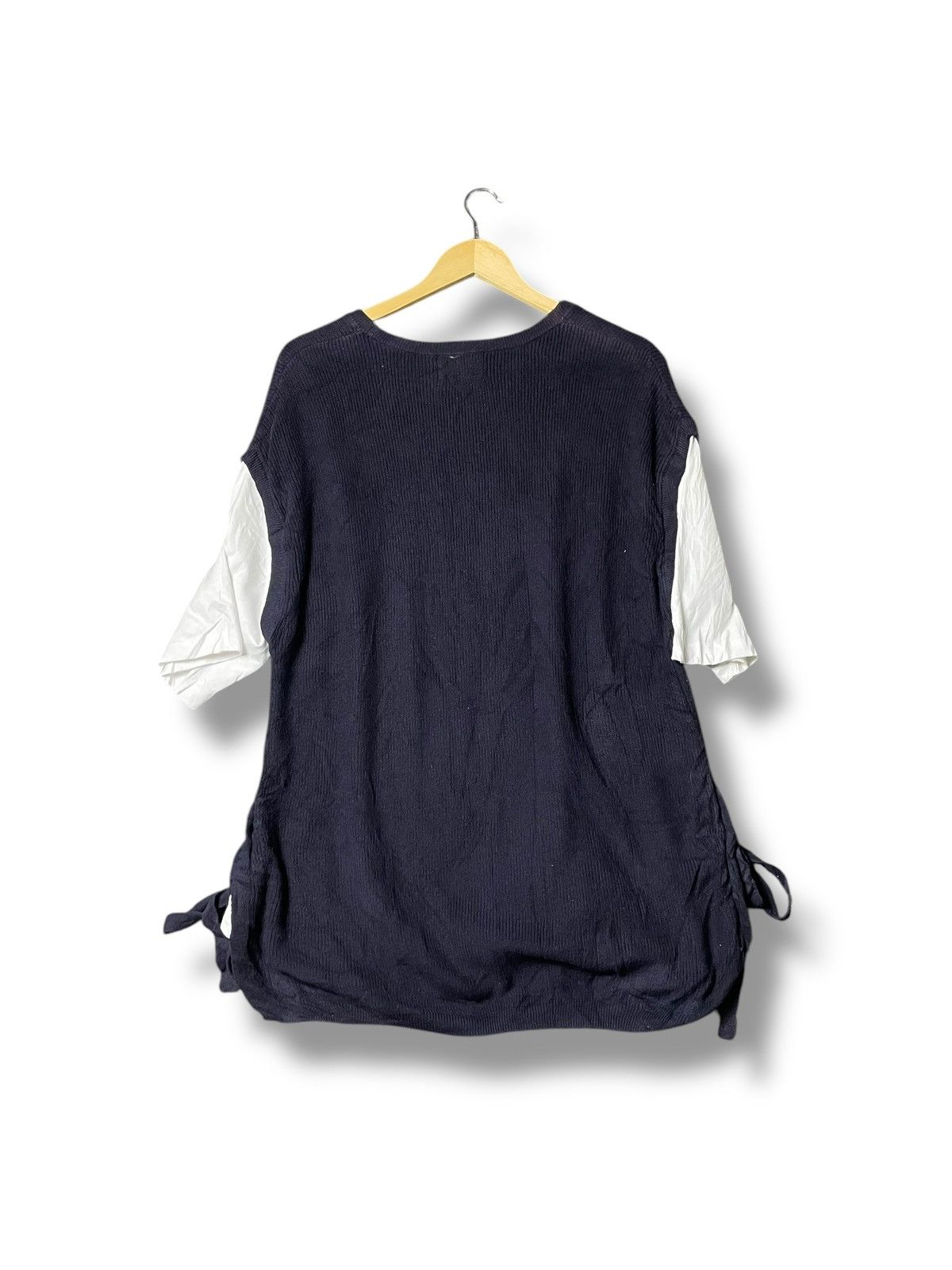 Designer × Japanese Brand × Vintage Sunny Clouds Open Side Knitted Vest Two Piece Shirt(44) Size L / US 10 / IT 46 - 4 Thumbnail