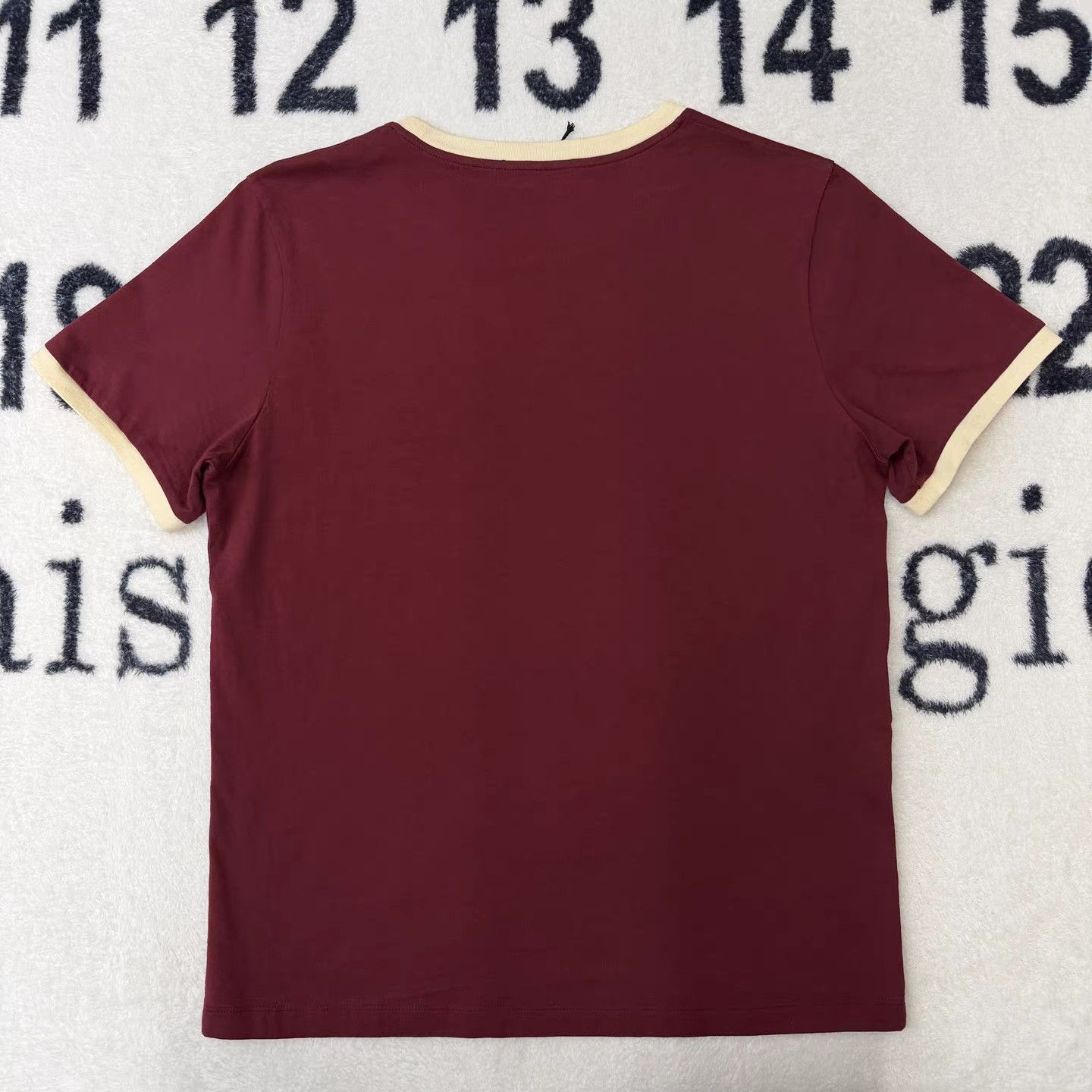 Miu Miu Miu Miu New Burgundy Logo Print Short Sleeve Tee K15 Size XL / US 12-14 / IT 48-50 - 3 Thumbnail