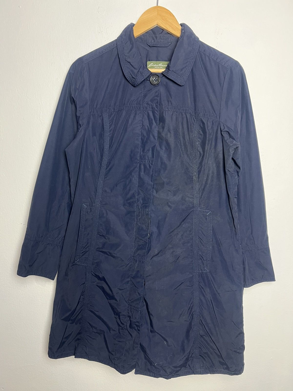 Eddie Bauer Eddie Bauer Navy Blue Lightweigth Jacket/Raincoat Size US L / EU 52-54 / 3 - 1 Thumbnail
