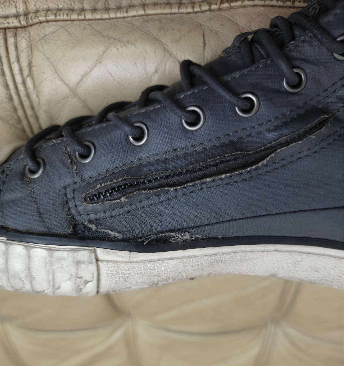 John Varvatos John Varvatos Worn Highcut Sneakers Size US 7.5 / EU 40-41 - 7 Thumbnail