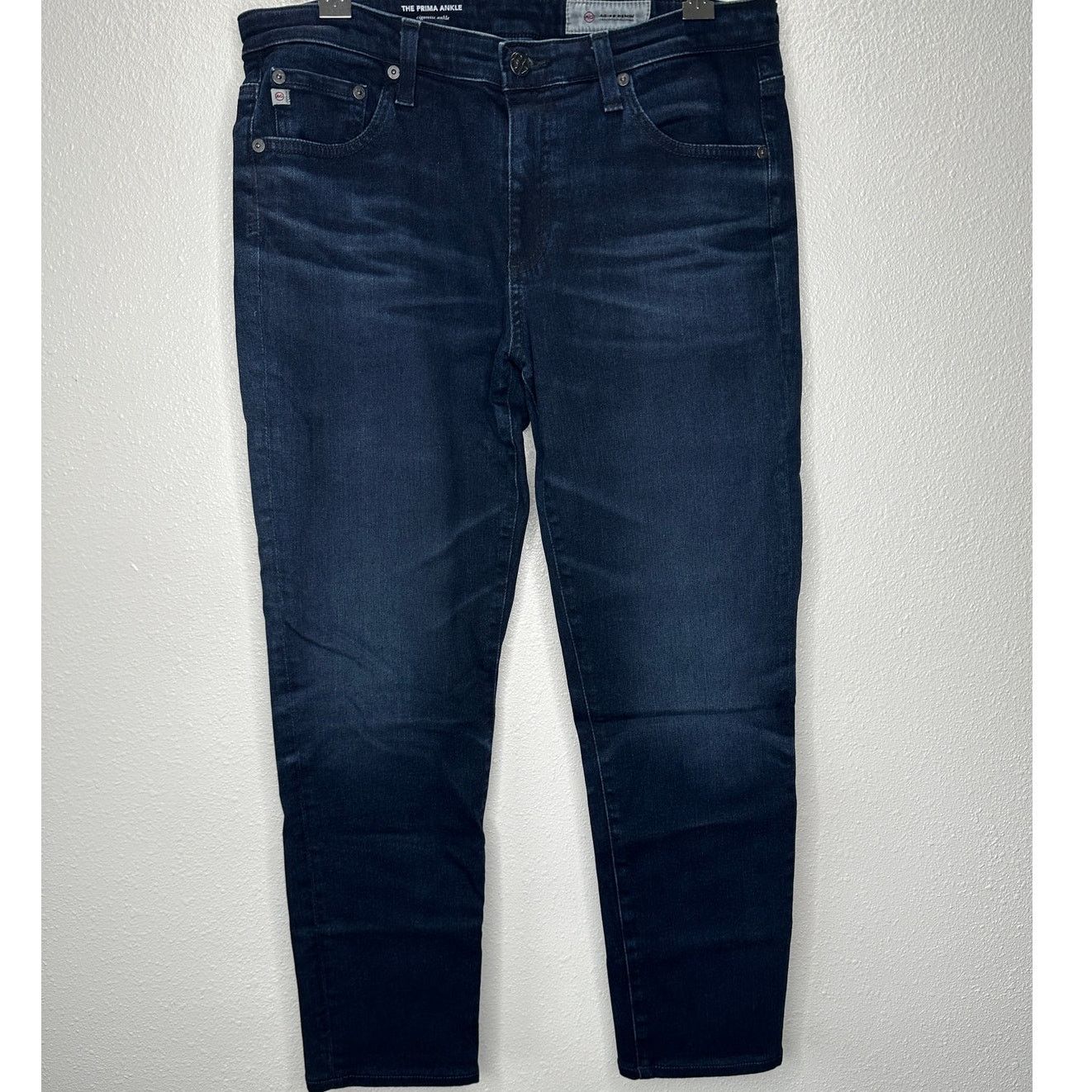 AG Adriano Goldschmied AG Adriano Whiskered The Prima Ankle Cigarette Ankle Jean 30 Size 30" / US 8 / IT 44 - 1 Thumbnail