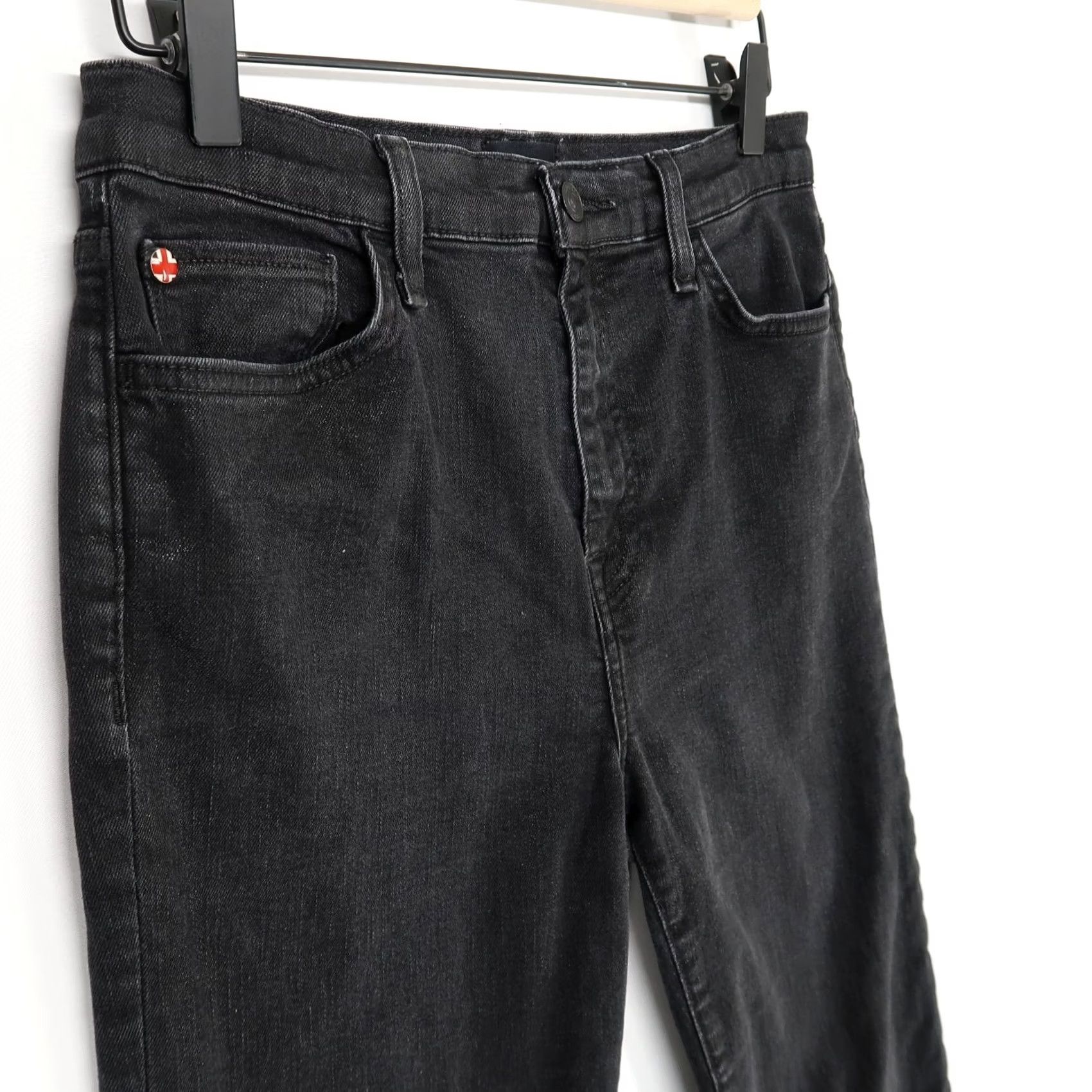 Hudson Hudson Jeans Womens 28 Straight Crop Denim Pants Black Size 28" / US 6 / IT 42 - 2 Thumbnail