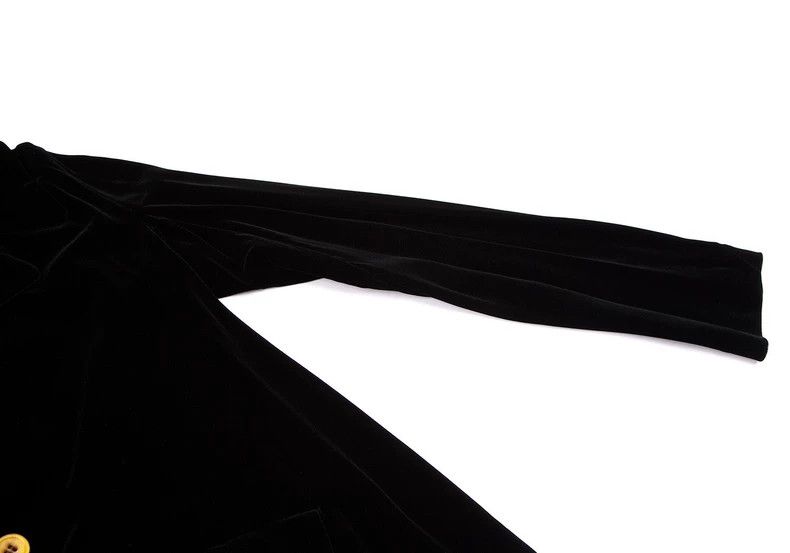 Comme des Garcons Comme des Garcons Retro black velvet diagonal placket butt Size M / US 6-8 / IT 42-44 - 6 Thumbnail