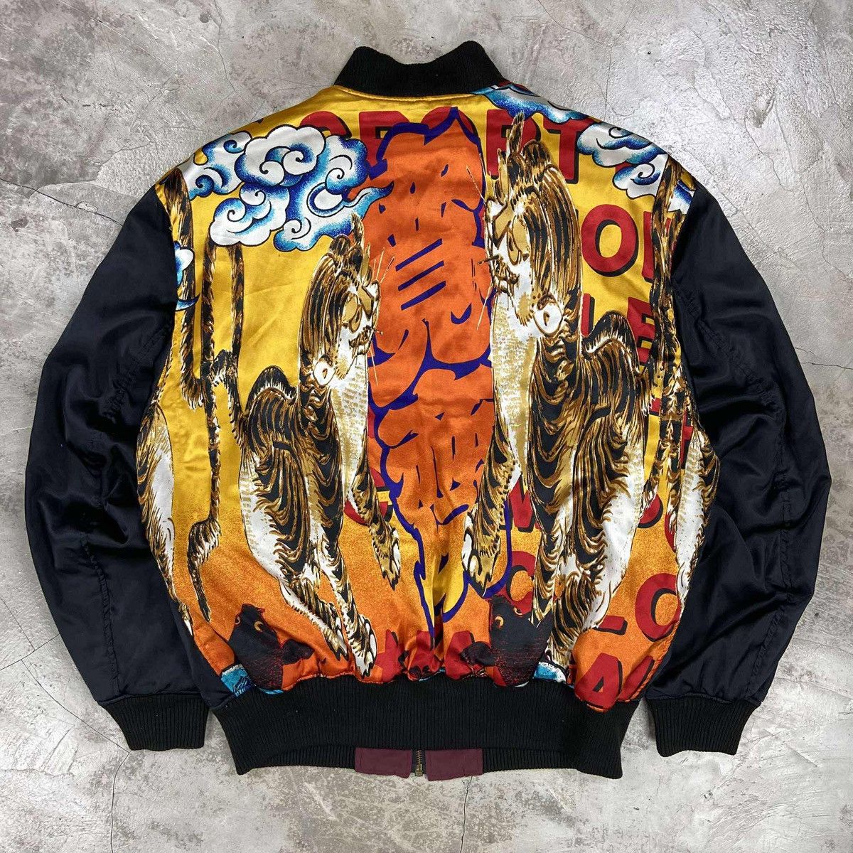 Kansai Yamamoto Tiger Bamboo Bomber Reversible Jacket Size US L / EU 52-54 / 3 - 1 Thumbnail
