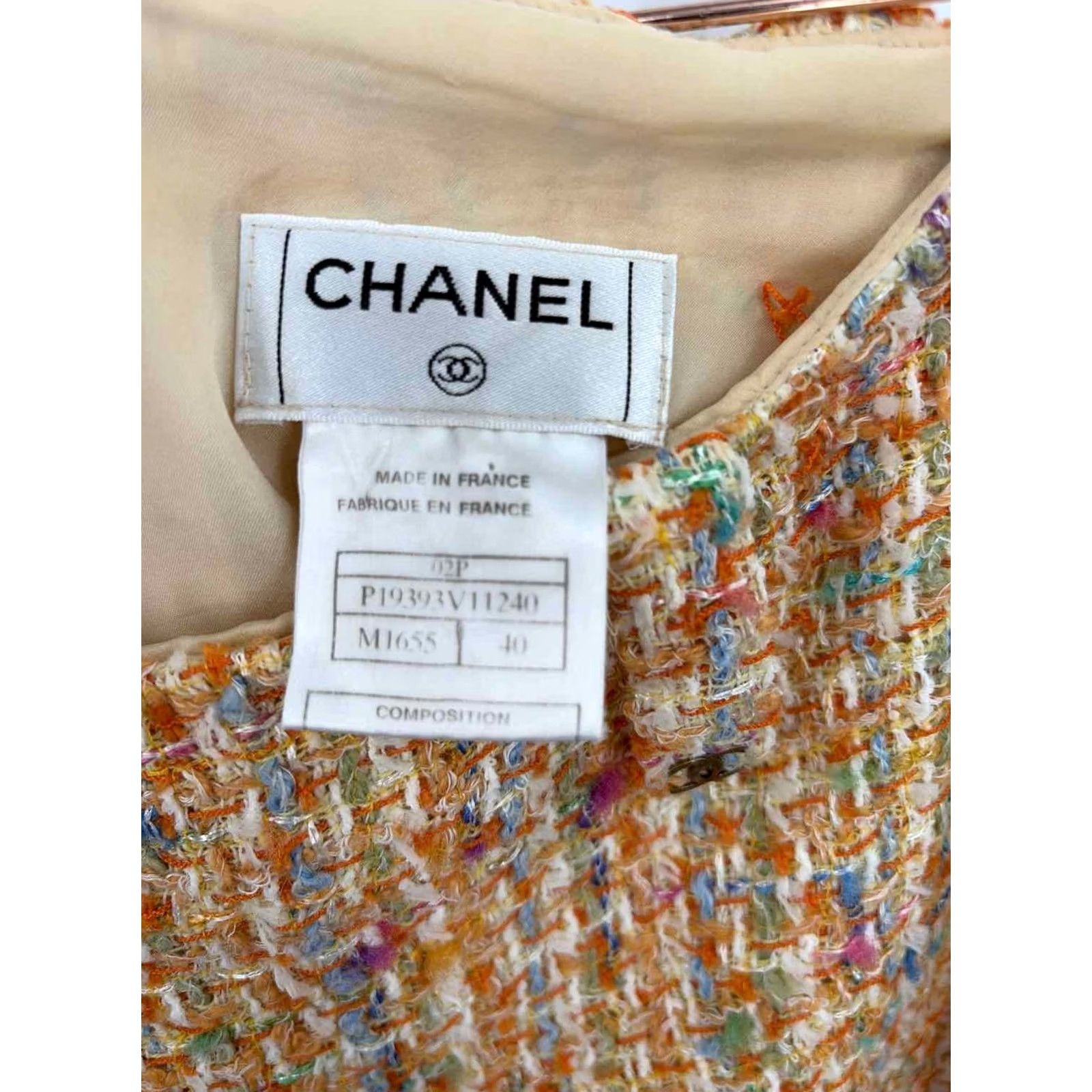 Chanel Chanel Orange Size 40 Tweed A Line Skirt - Pre-Owned Size 27" / US 4 / IT 40 - 3 Thumbnail