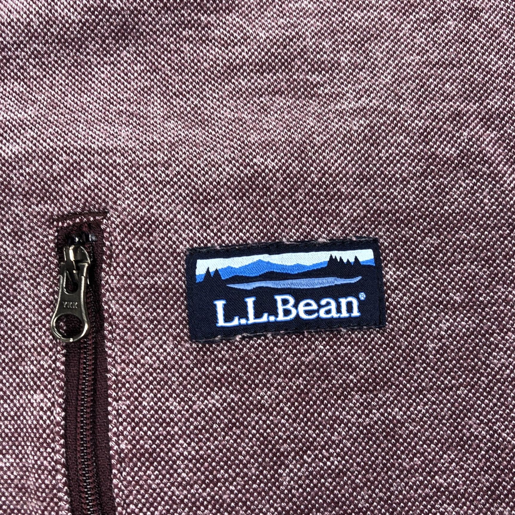 Vintage L.L.Bean Mens XL Regular Full Zip Fleece Jacket Burgundy Heather Size US XL / EU 56 / 4 - 3 Thumbnail