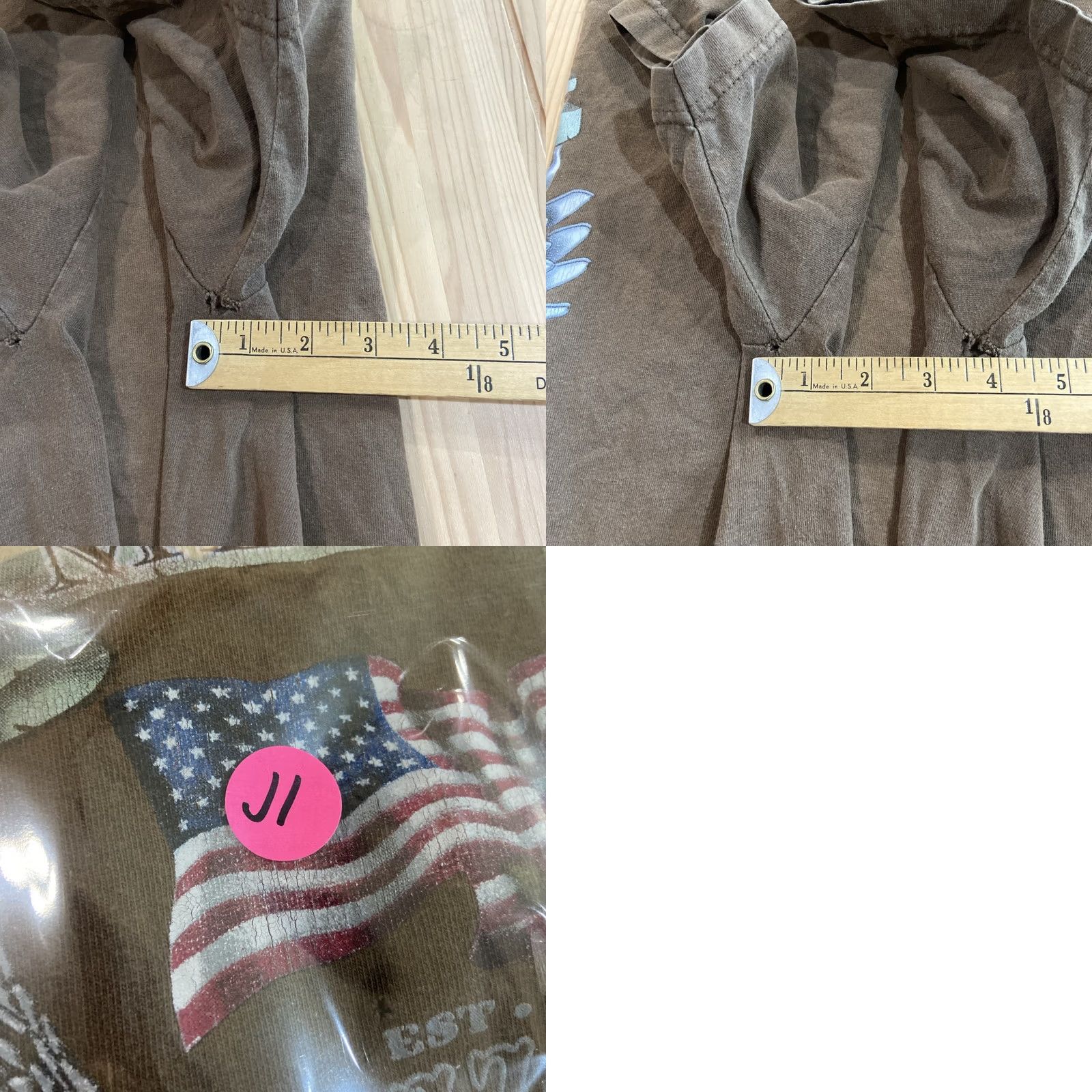 AAA AAA America Freedom Forever Eagle T-Shirt Mens L Brown Patriotic Soldier Size US L / EU 52-54 / 3 - 8 Thumbnail