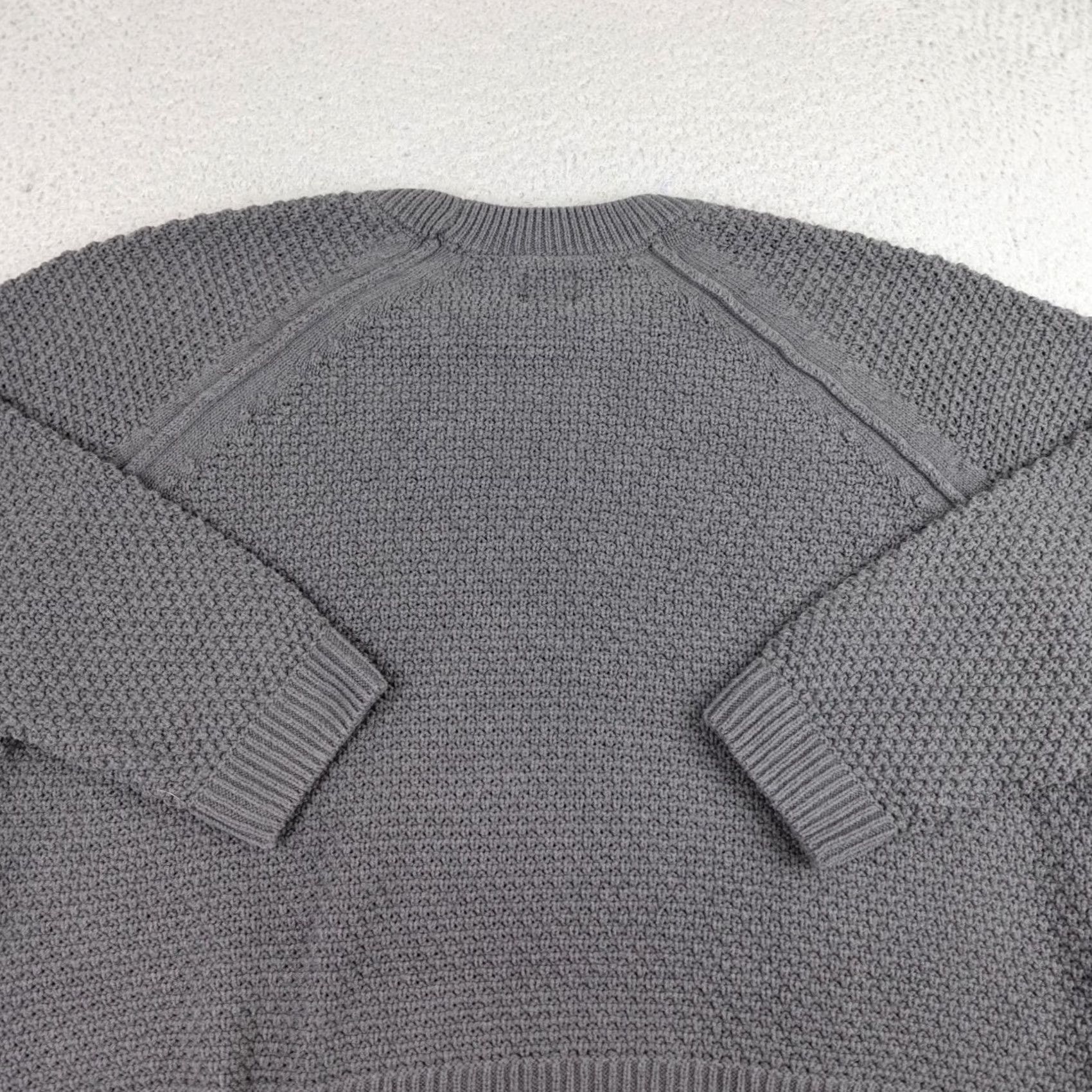 Gap Gap 2XL Gray Textured Knit Pullover Sweater Womens Crew Neck Chunky Knit Pullover Casual Womens Gap Shirt Size XXL / US 16-18 / IT 52-54 - 7 Thumbnail