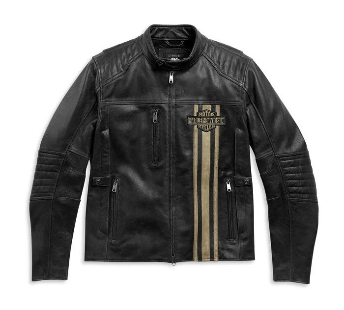 Harley Davidson Harley Davidson Men's Leather Jacket Size US XXS / EU 40 - 1 Thumbnail