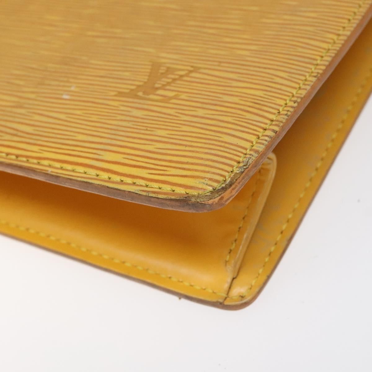 Louis Vuitton LOUIS VUITTON Epi Sac Plat Hand Bag Yellow M52079 Size ONE SIZE - 9 Thumbnail