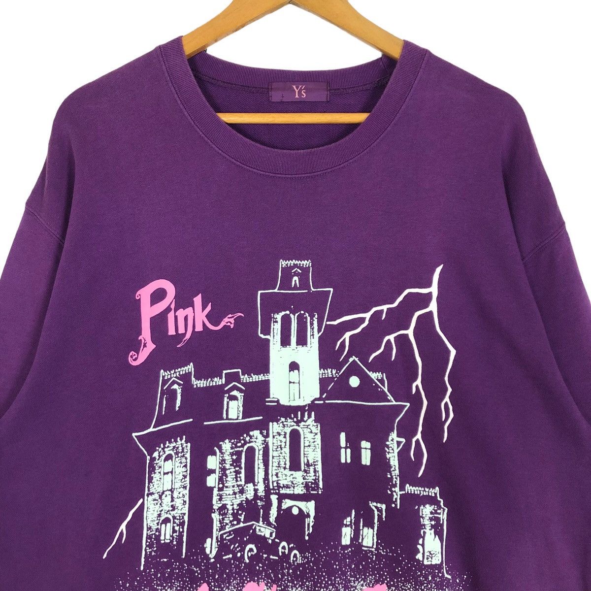 Yohji Yamamoto Y’s Yohji Yamamoto Pink Sweet Home Crewneck Sweatshirt Size US L / EU 52-54 / 3 - 5 Thumbnail