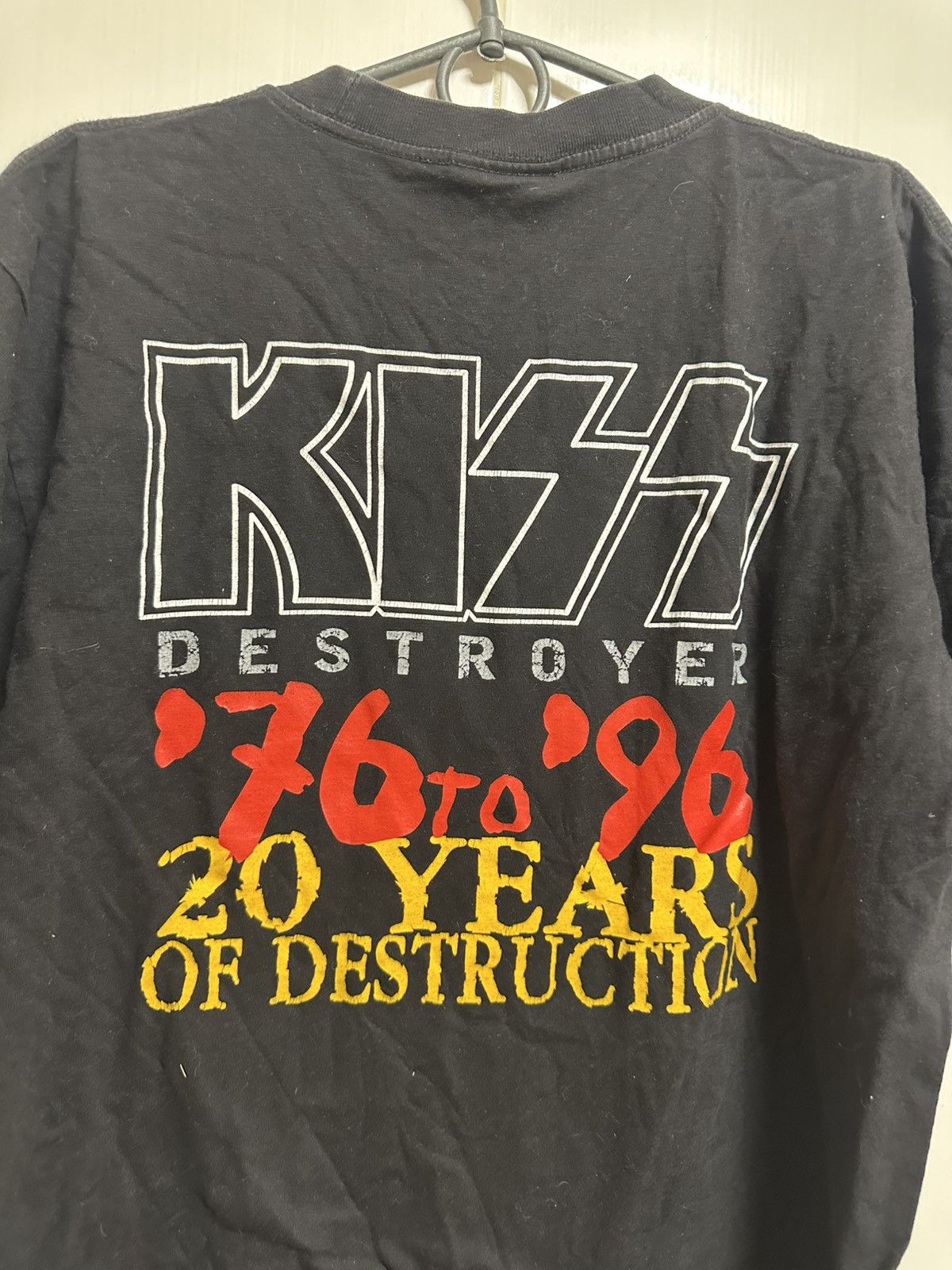 KISS × Vintage Vintage KISS 1996 DESTROYER Single Stitch t shirt Size US L / EU 52-54 / 3 - 6 Thumbnail
