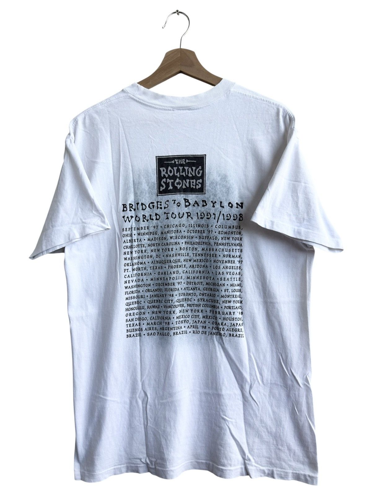 Band Tees Vintage 90s The Rolling Stones Bridges To Babylon band tee Size US L / EU 52-54 / 3 - 2 Thumbnail