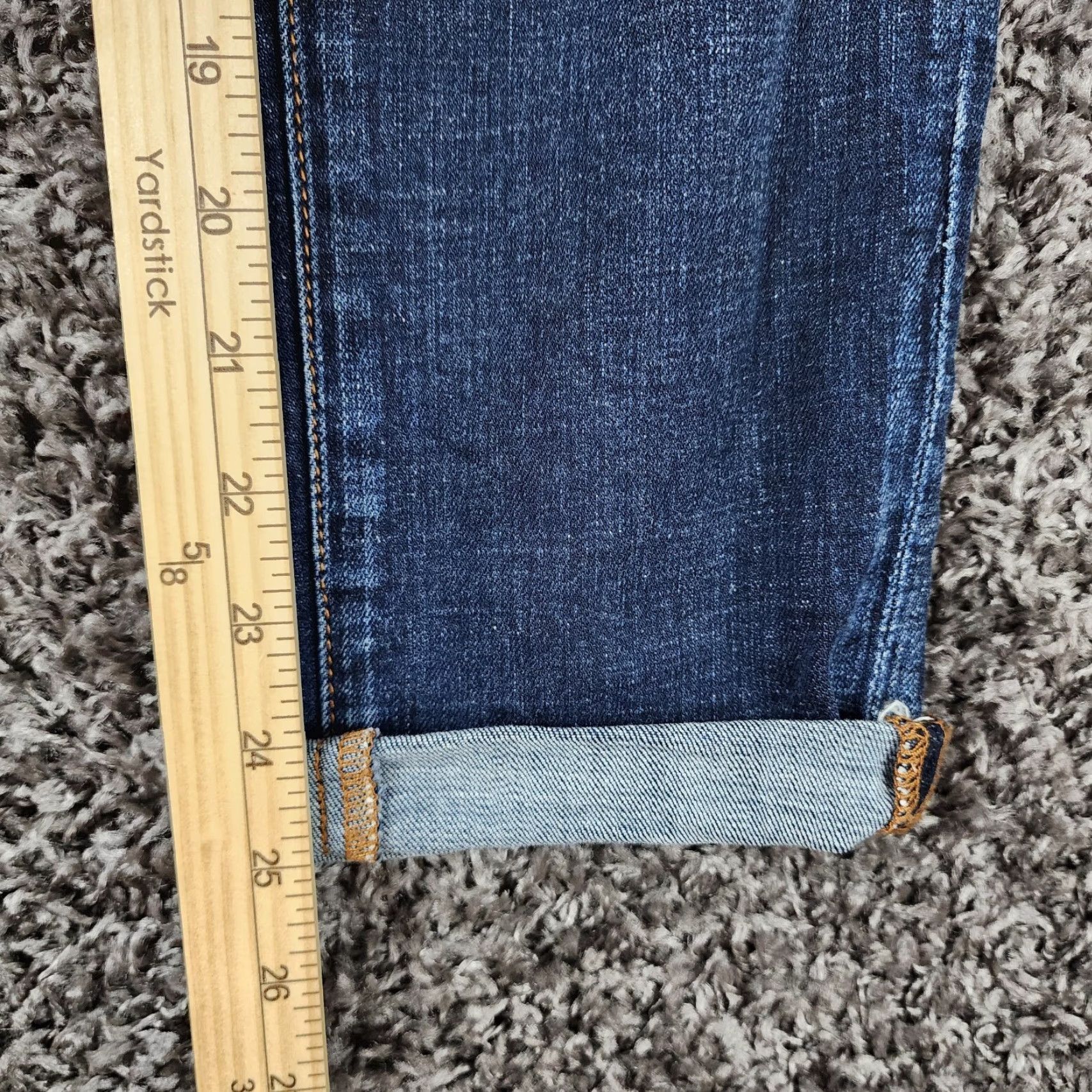 American Eagle Outfitters VINTAGE American Eagle Womens Distressed Blue Jeggings Size 4 Women's Jeans Size 27" / US 4 / IT 40 - 5 Thumbnail