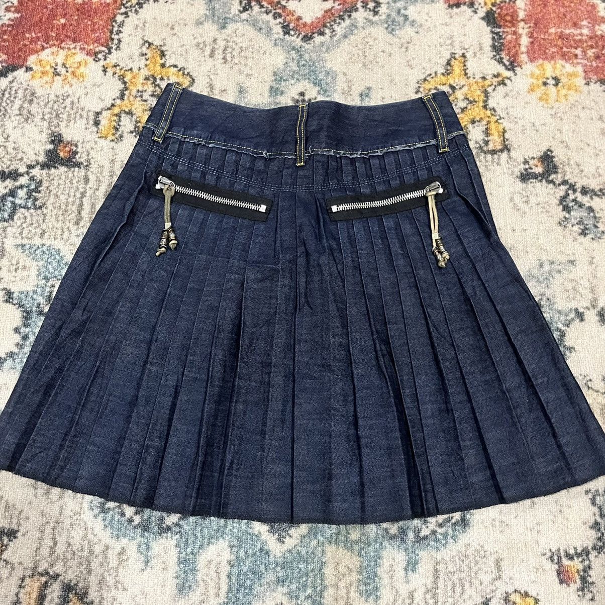Diesel Pleated denim skirt Size 29" - 6 Thumbnail