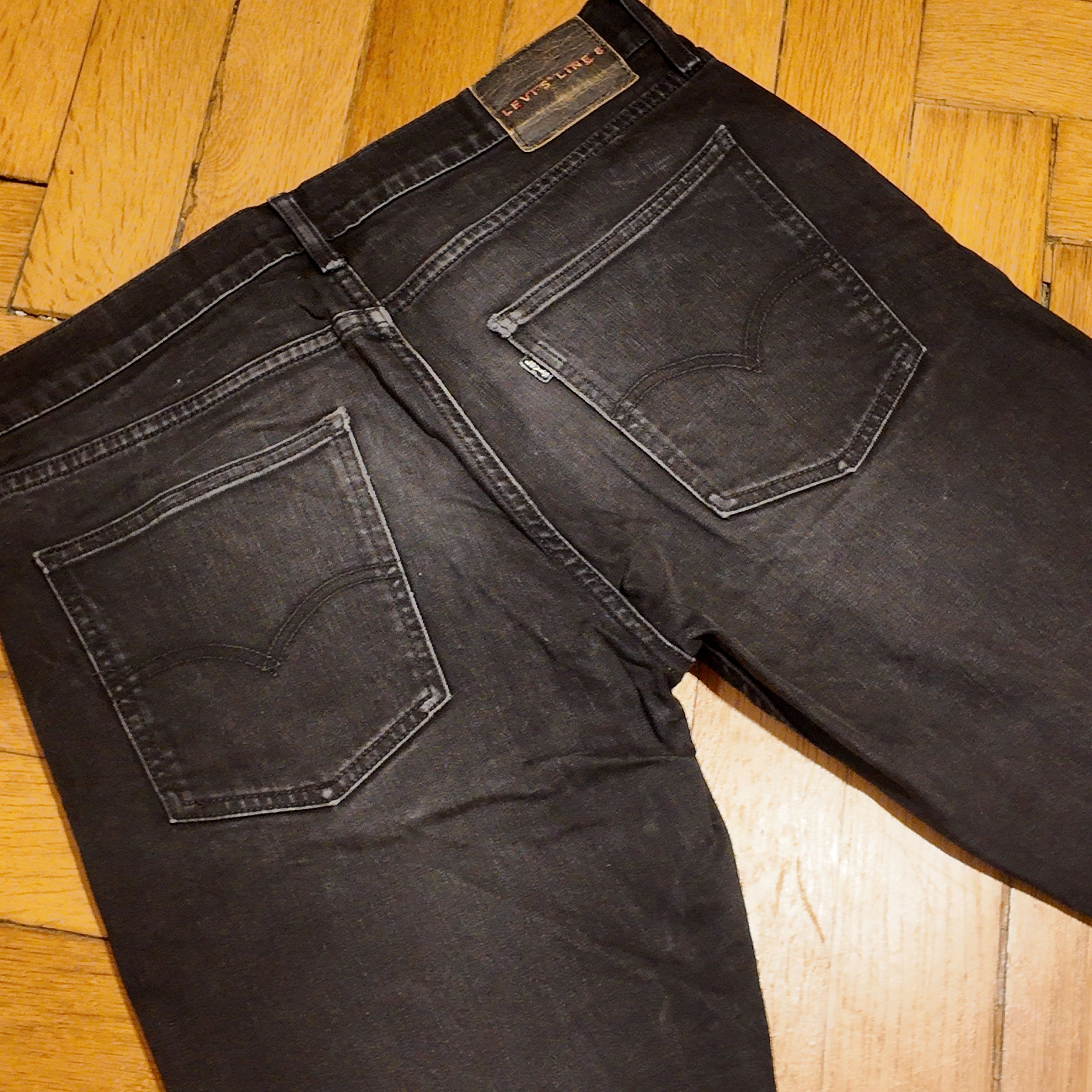 Levi’s Line 8 Slim Washed Black Denim W33 L34