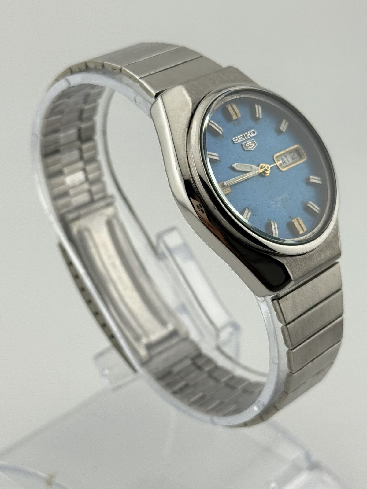 Seiko Seiko 6309 Auto Blue Dial 36mm Vintage Men’s Watch Size 36 - 4 Thumbnail