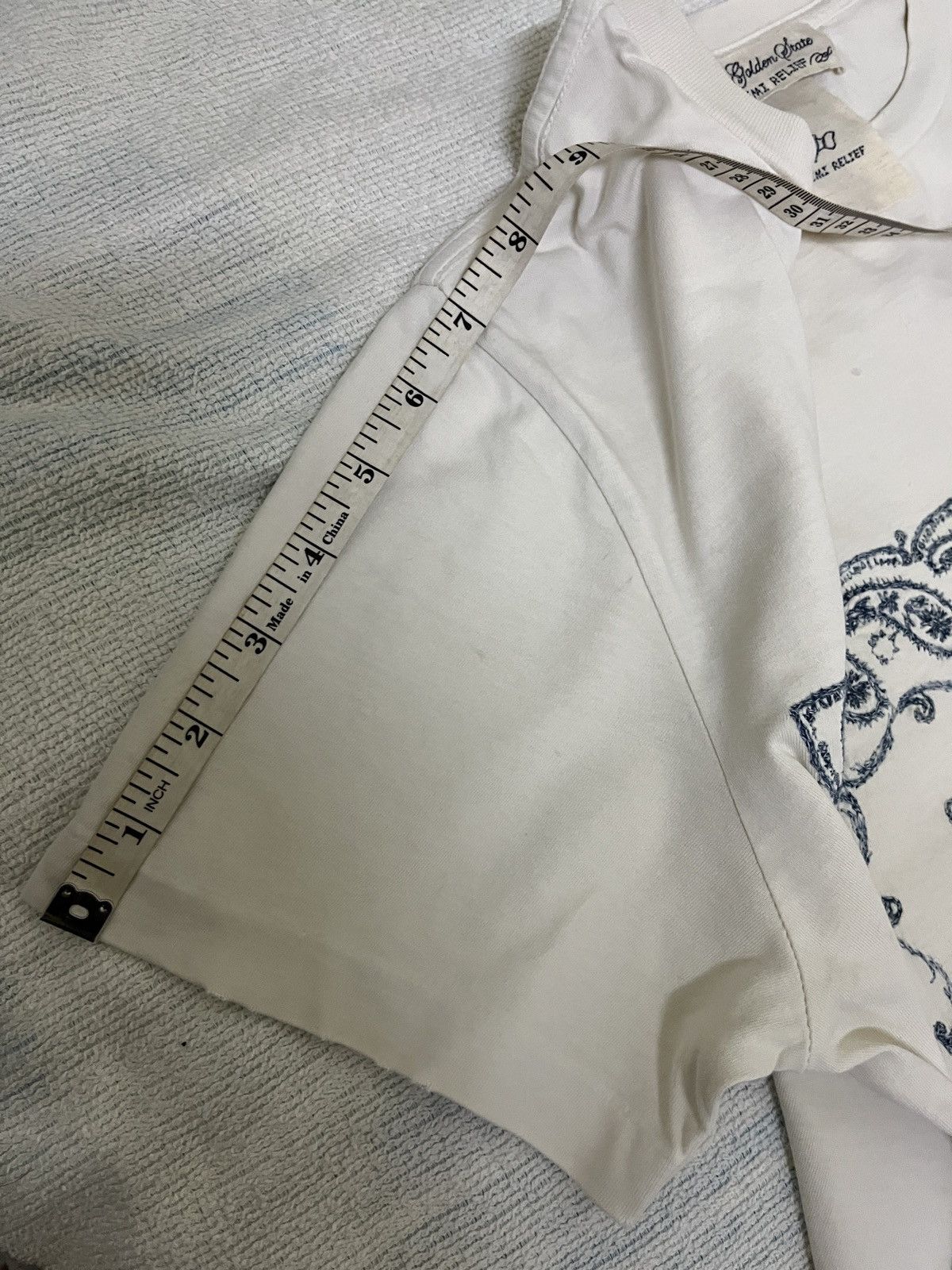 Remi Relief Special Process Indigo Embroidered Bandana Paisley Size M / US 6-8 / IT 42-44 - 18 Thumbnail
