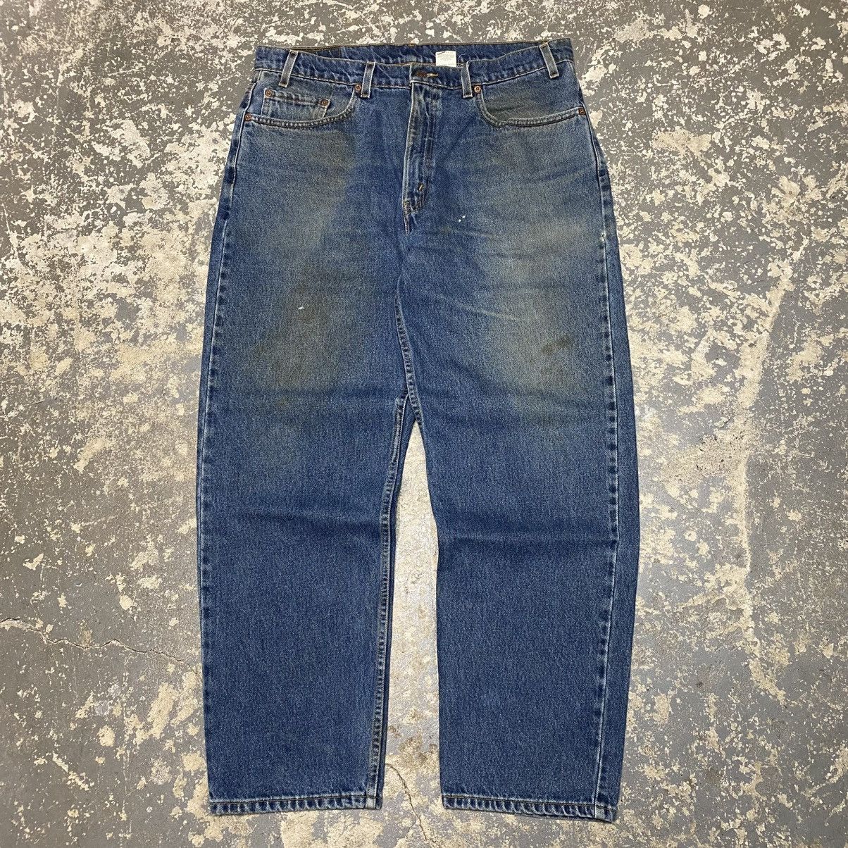 Japanese Brand × Levi's × Vintage Vintage Levi’s 550 Relaxed Fit Blue Denim Jeans 90s Size US 37 - 4 Thumbnail