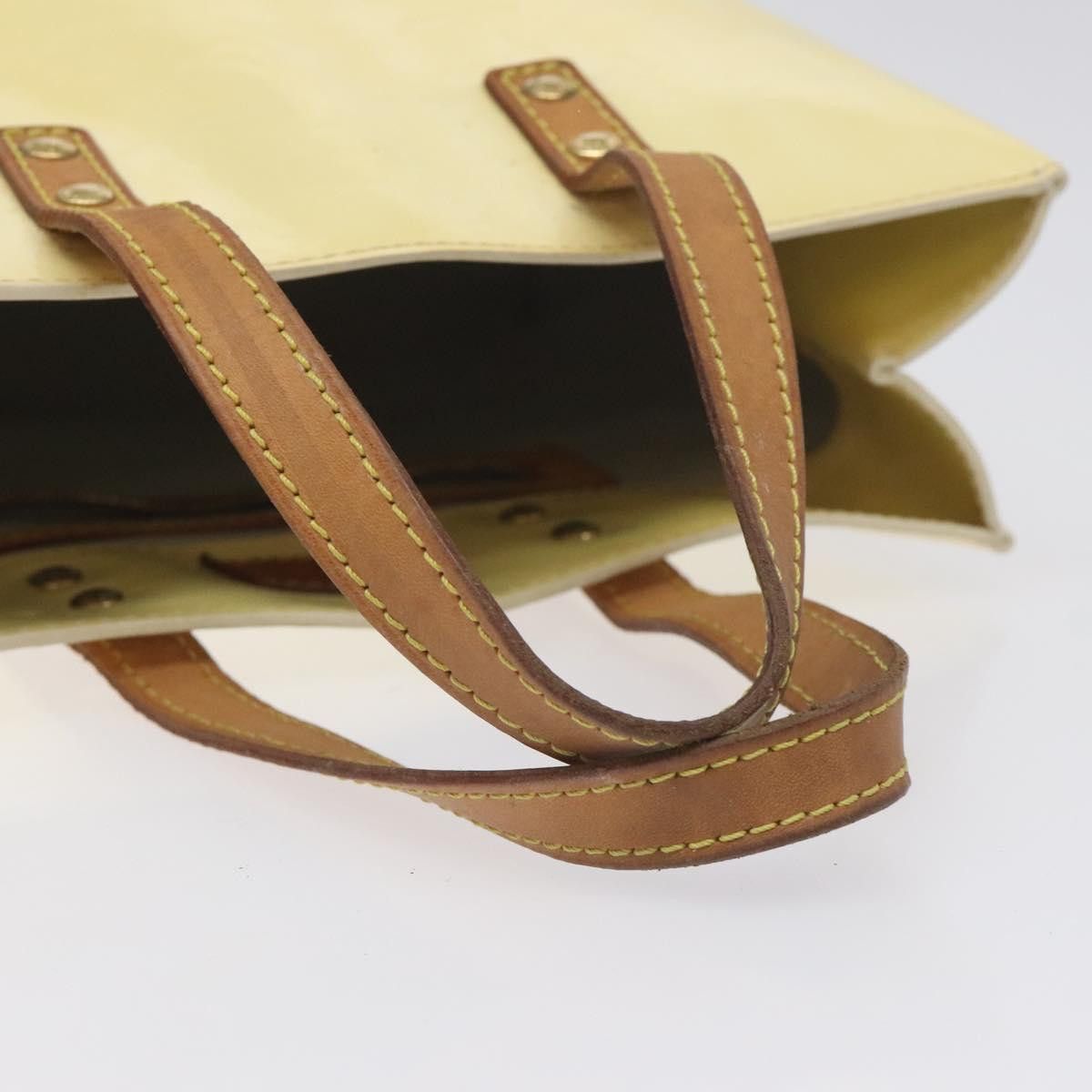Louis Vuitton LOUIS VUITTON Monogram Vernis Reade PM Hand Bag Perle M91336 Size ONE SIZE - 7 Thumbnail