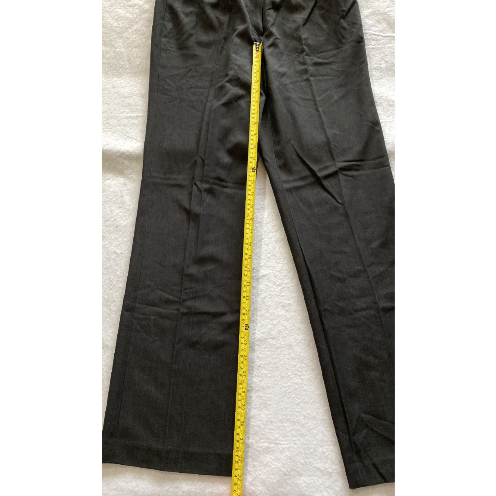 Vintage Sharagano Dress Pants Women Very Dark Gray 8 Pant/ 17-25 Inseam 32 FullLength Regular Rise High Work Outfit Size 30" / US 8 / IT 44 - 4 Thumbnail