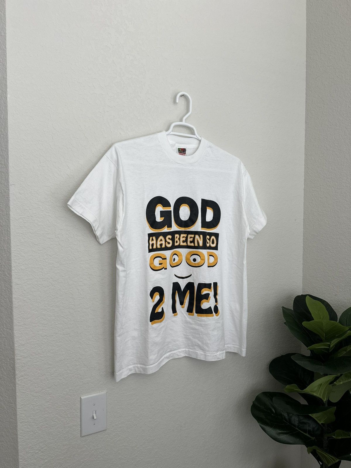 Fruit Of The Loom × Vintage Vintage 90s Lord Jesus God Has Been Good 2 Me Single Stitch Size US XL / EU 56 / 4 - 1 Thumbnail