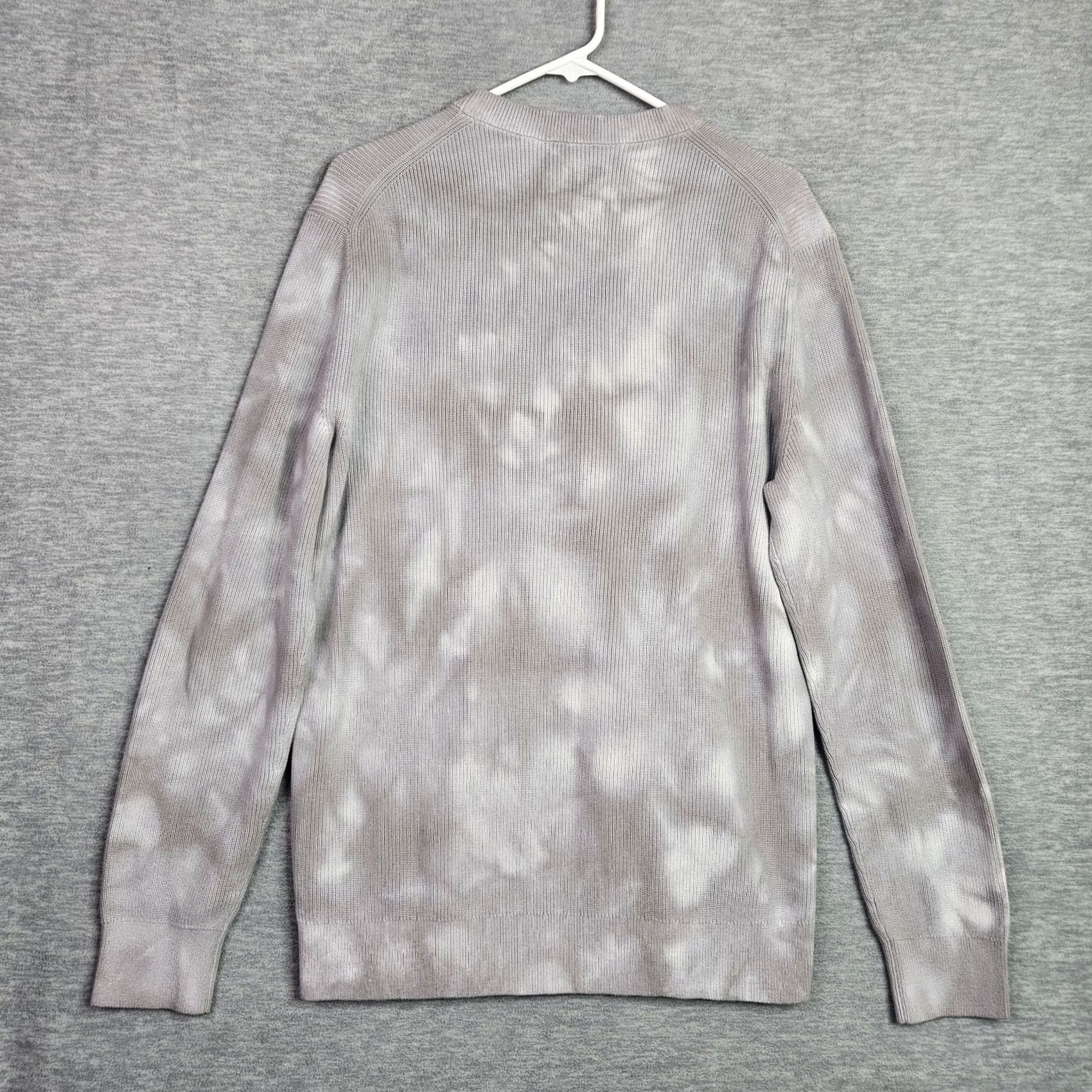 Theory Theory Masten Eco Brea Tie Dye Crewneck Sweater L Mens Gray Shortened? Size US L / EU 52-54 / 3 - 2 Thumbnail