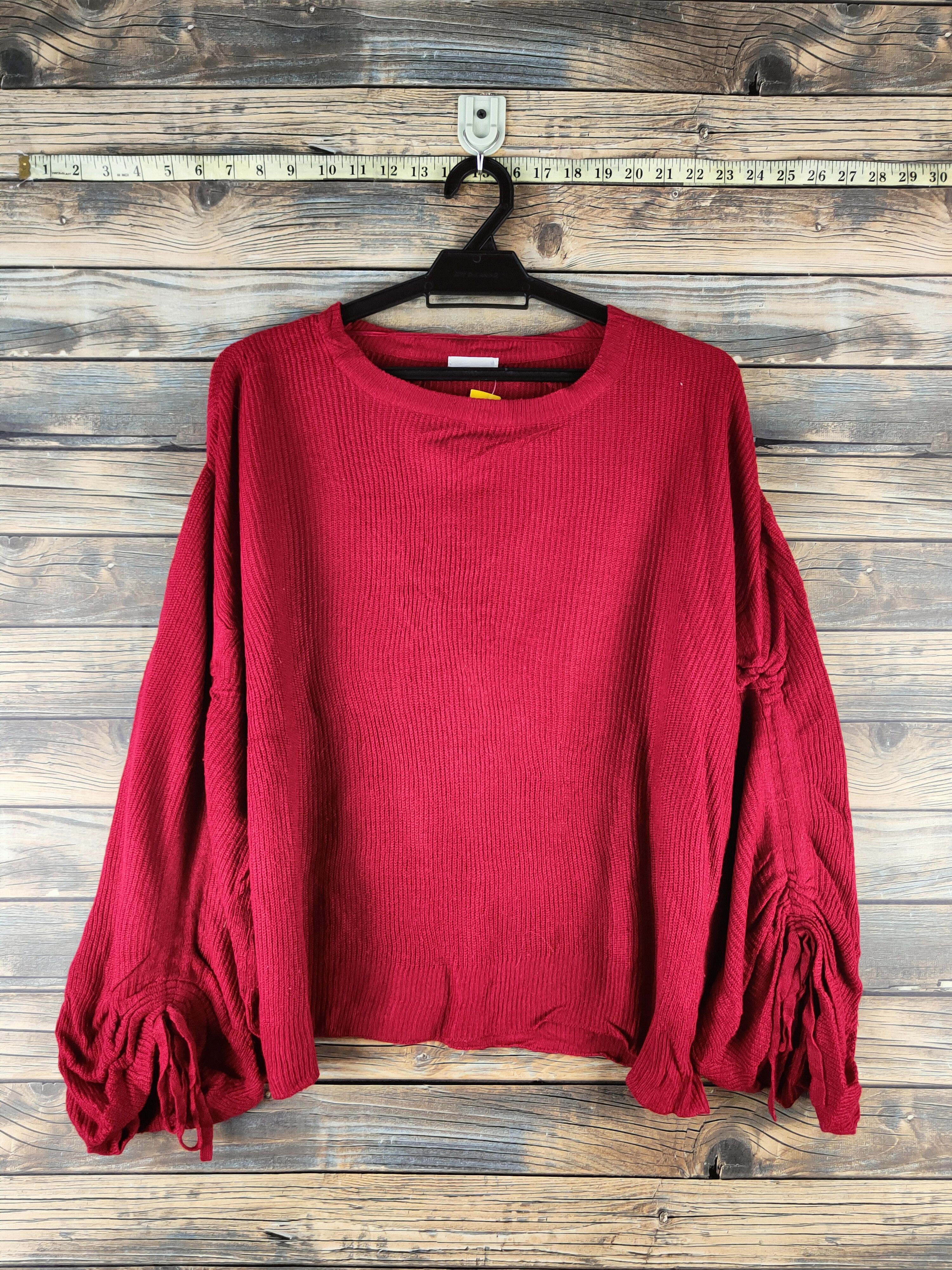 GU DL GU Red Knitwear Blouses #46-946 Size M / US 6-8 / IT 42-44 - 1 Thumbnail