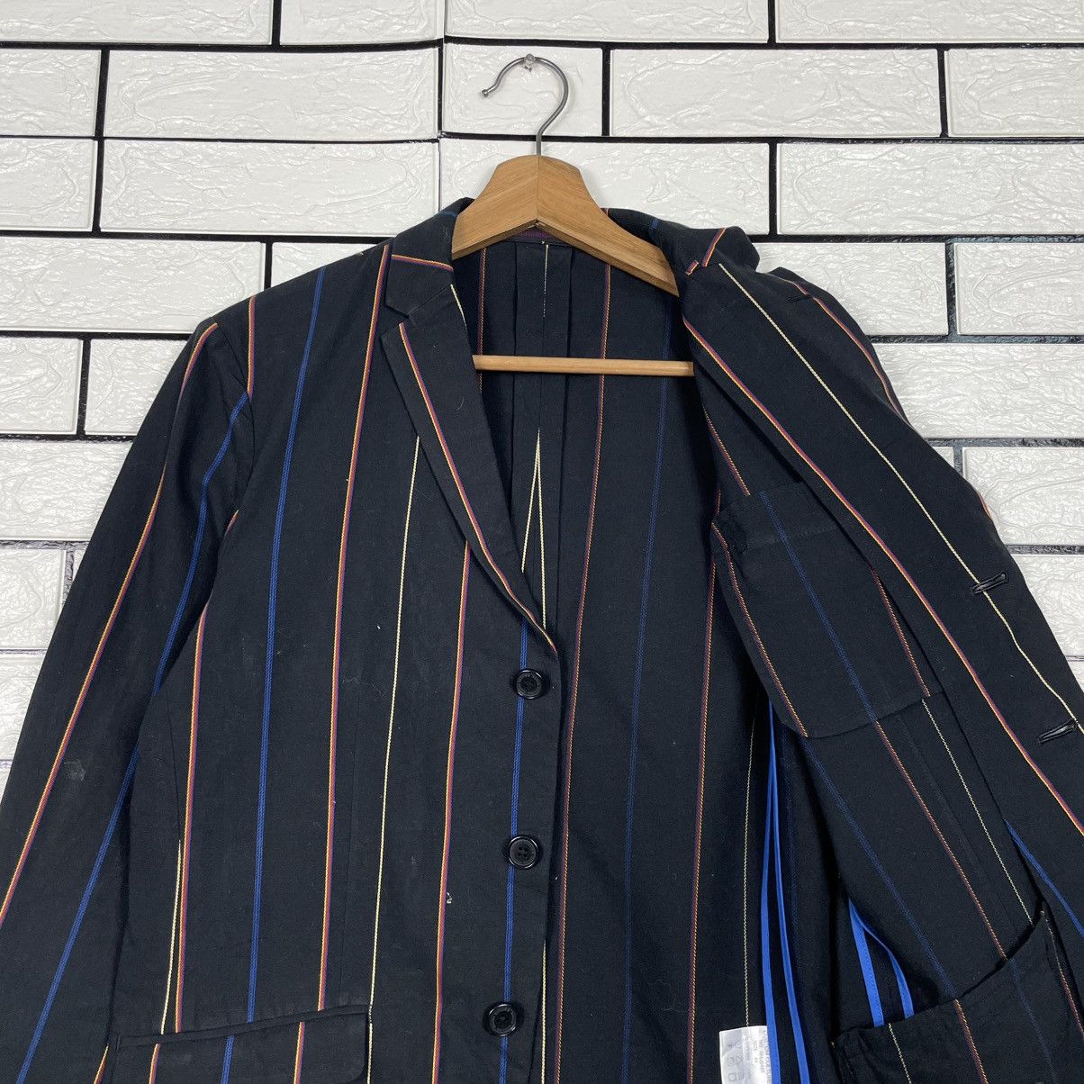 Japanese Brand Cuatom Culture Dressd Punk Stripe Jacket Size US S / EU 44-46 / 1 - 10 Thumbnail