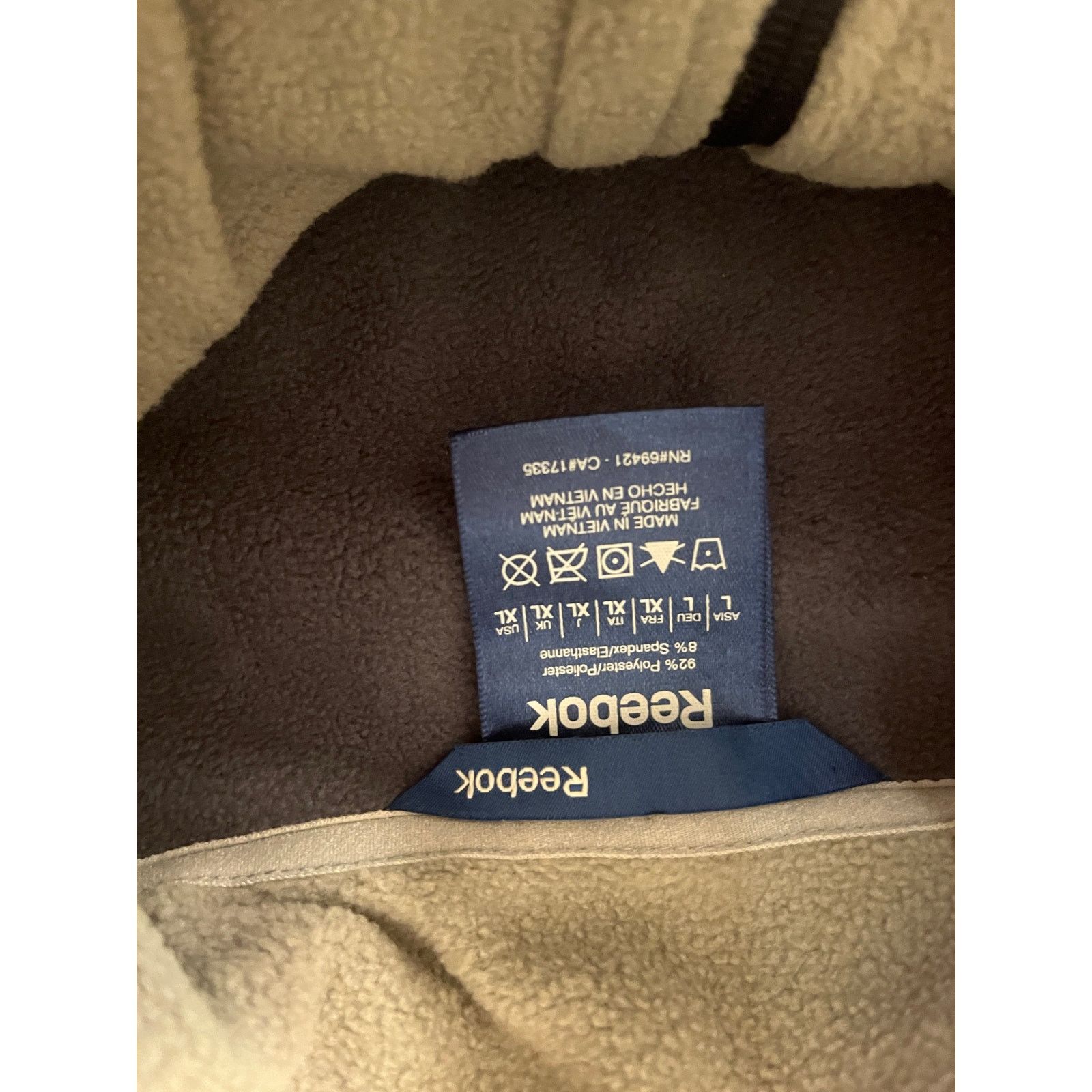 Reebok Reebok Soft Shell Bonded To Micro Fleece Wind Rain Resistant Size US XL / EU 56 / 4 - 13 Thumbnail