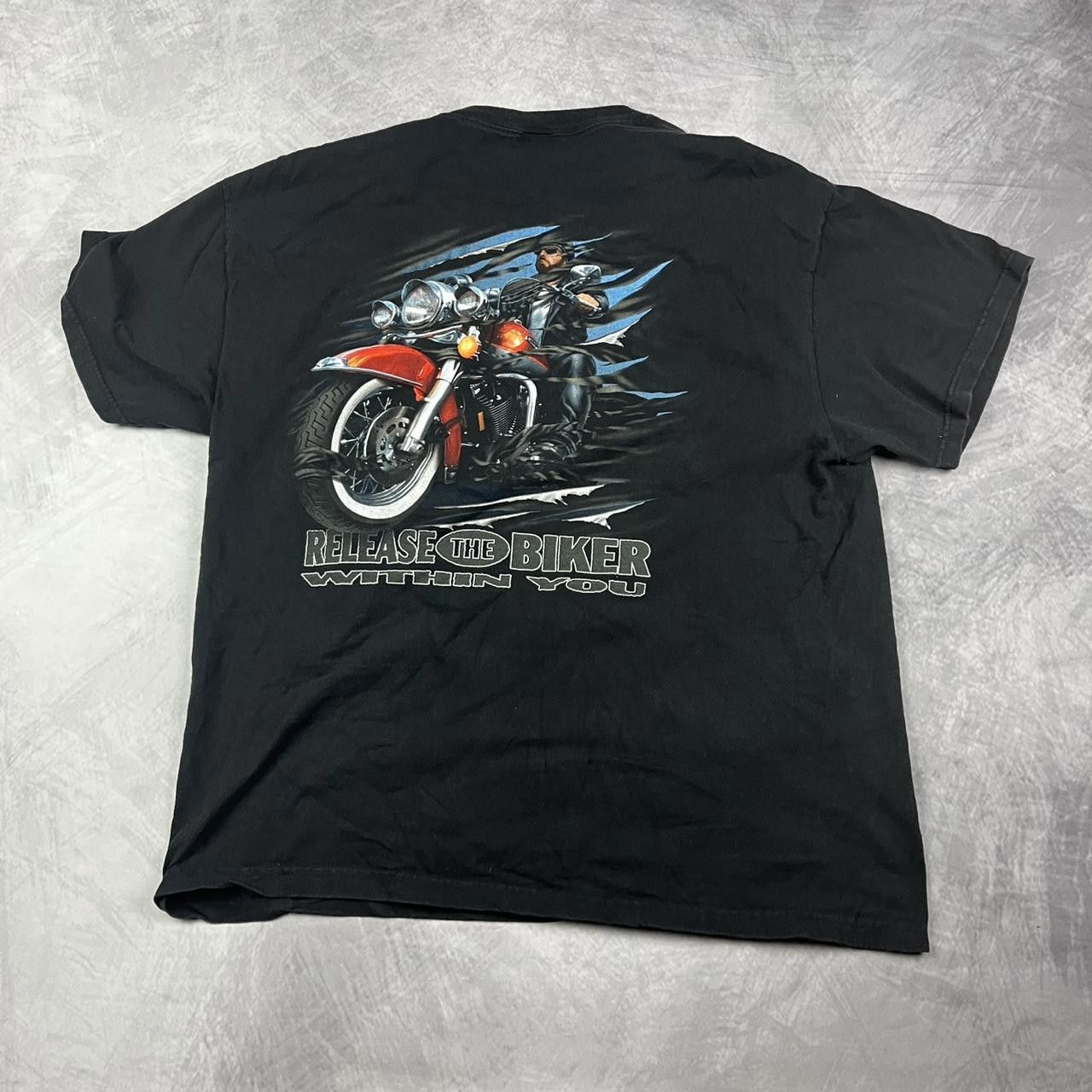 Designer Vintage bikers shirt Size US XL / EU 56 / 4 - 4 Thumbnail
