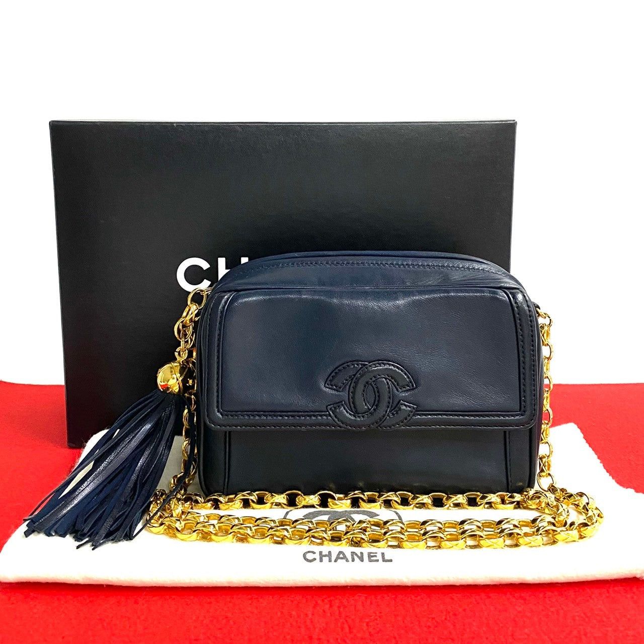 Chanel Chanel Shoulder Bag Blue Leather Size ONE SIZE - 1 Thumbnail