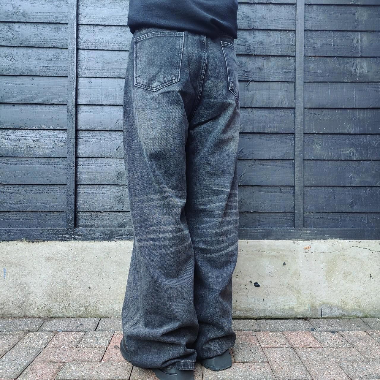 Other Japanese Black Heavy Faded Baggy Jeans Size US 32 / EU 48 - 3 Thumbnail